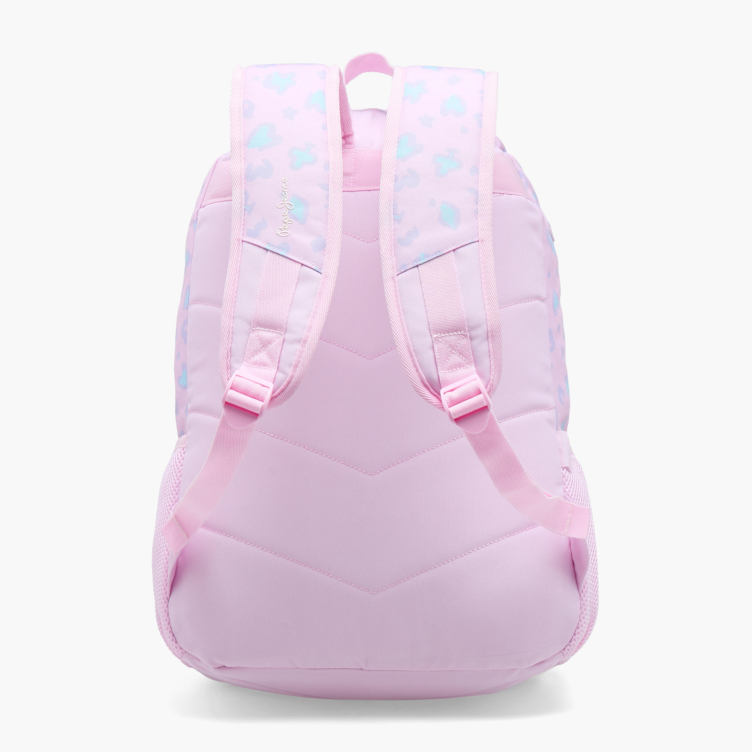 شنطة ظهر بطبعة مجردة للبنات من 8-13 سنة مع أحزمة كتف مبطنة - 18 بوصة-school-bagsandbackpacks-backpacks-image-8