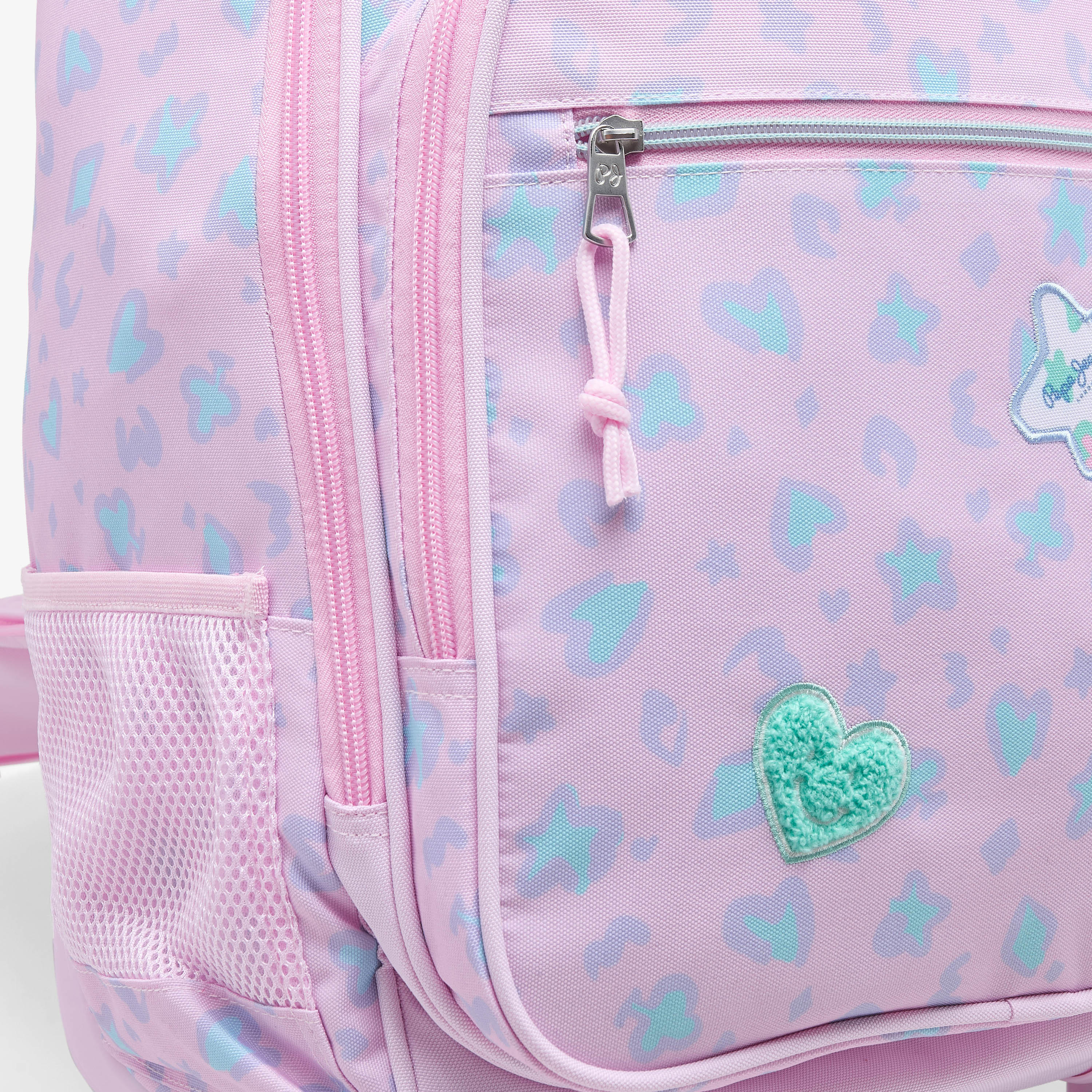 Pepe Jeans Abstract Print Trolley Bag for Girls 8-13 Years Retractable Handle - 17 inches-school-bagsandbackpacks-trolleybags-image-6