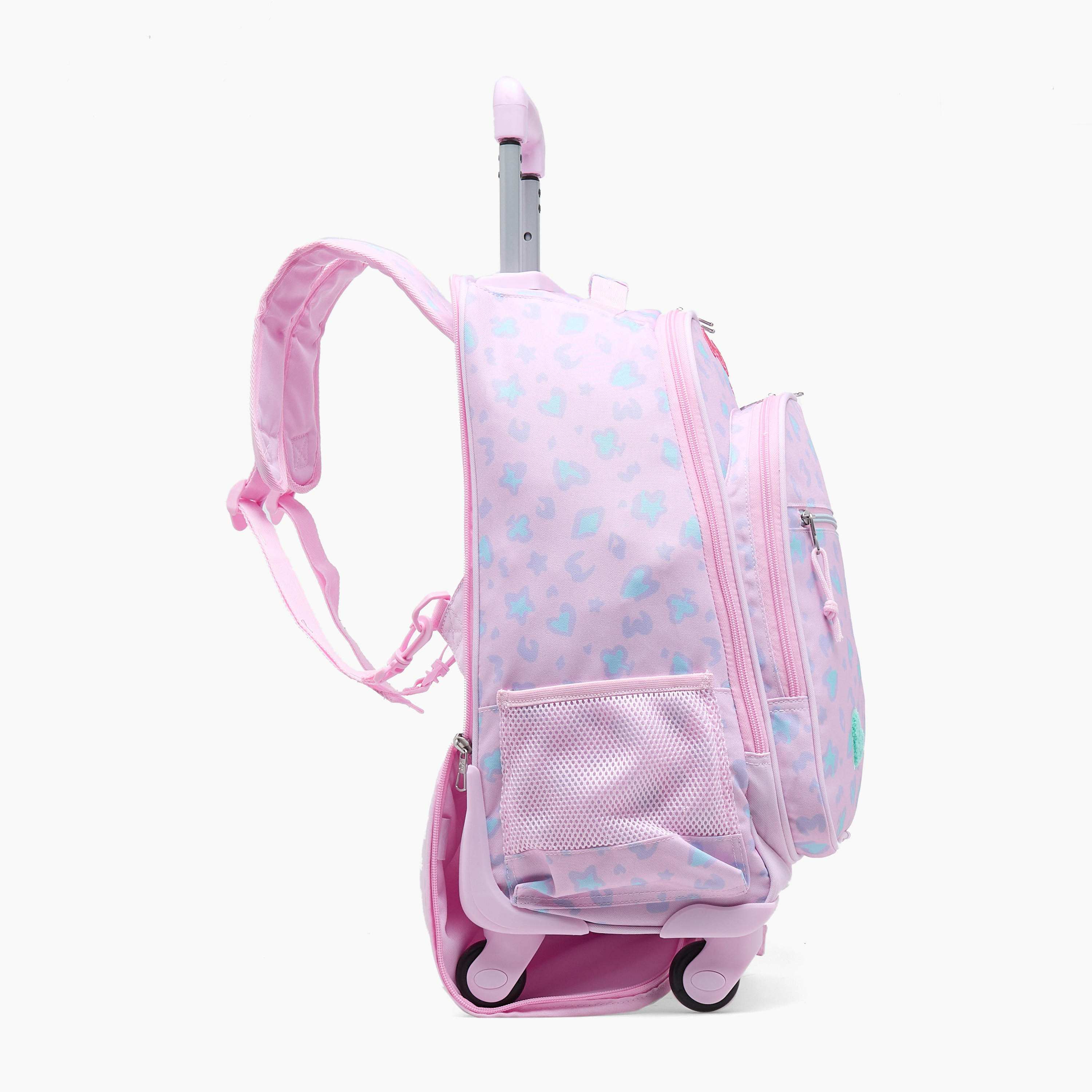Pepe Jeans Abstract Print Trolley Bag for Girls 8-13 Years Retractable Handle - 17 inches-school-bagsandbackpacks-trolleybags-image-8