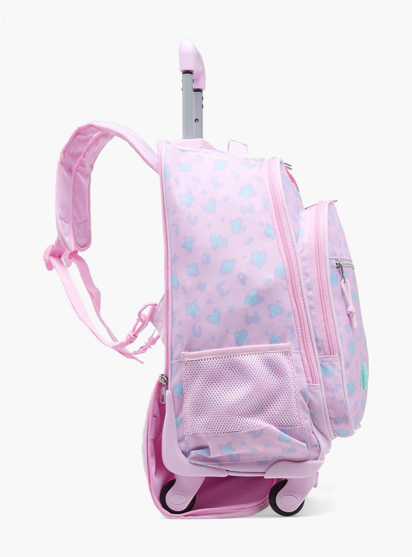 Pepe Jeans Abstract Print Trolley Bag for Girls 8-13 Years Retractable Handle - 17 inches-school-bagsandbackpacks-trolleybags-image-9