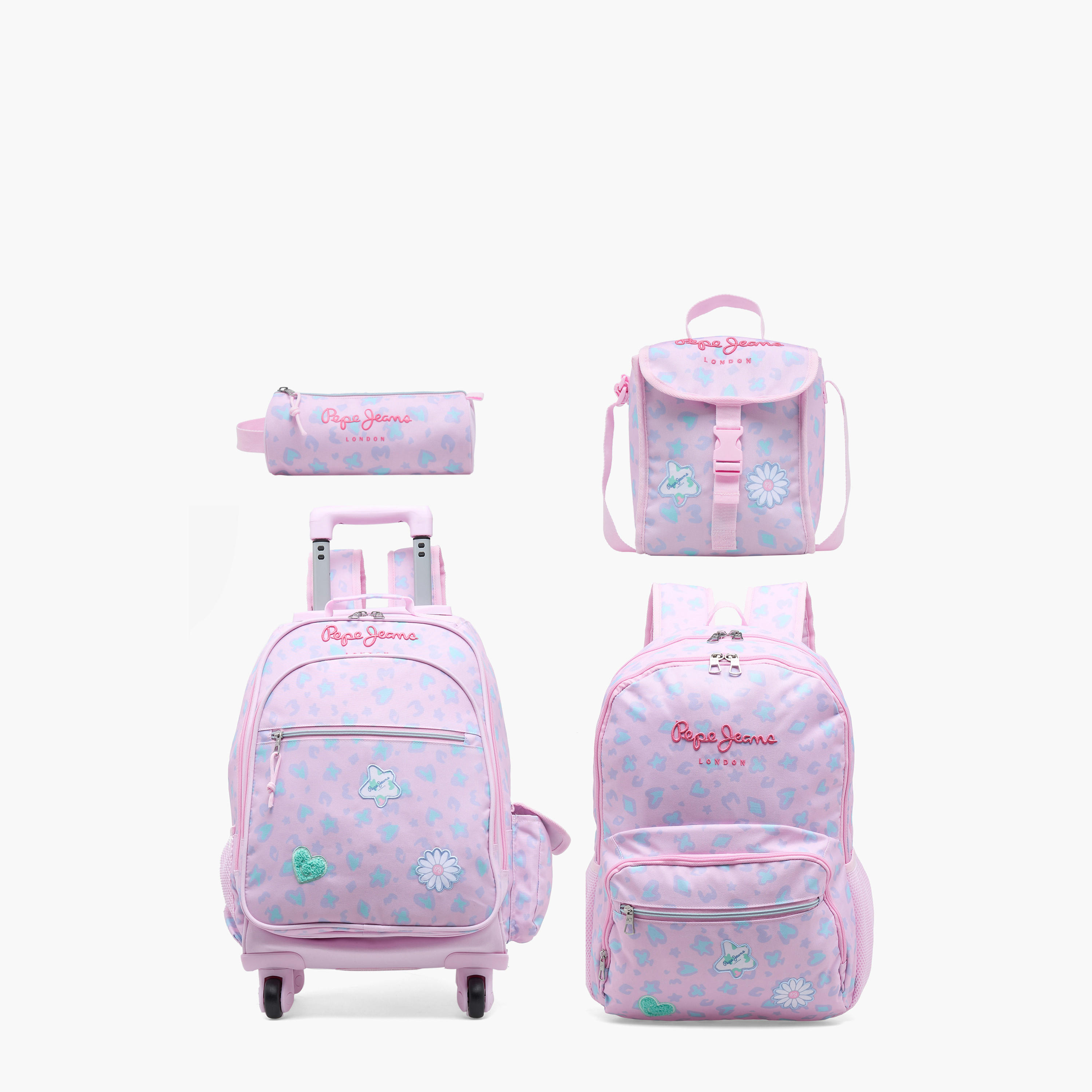 Pepe Jeans Printed Lunch Bag for Girls 8-13 Years with Buckle Closure-school-lunchessentials-lunchbags-image-10