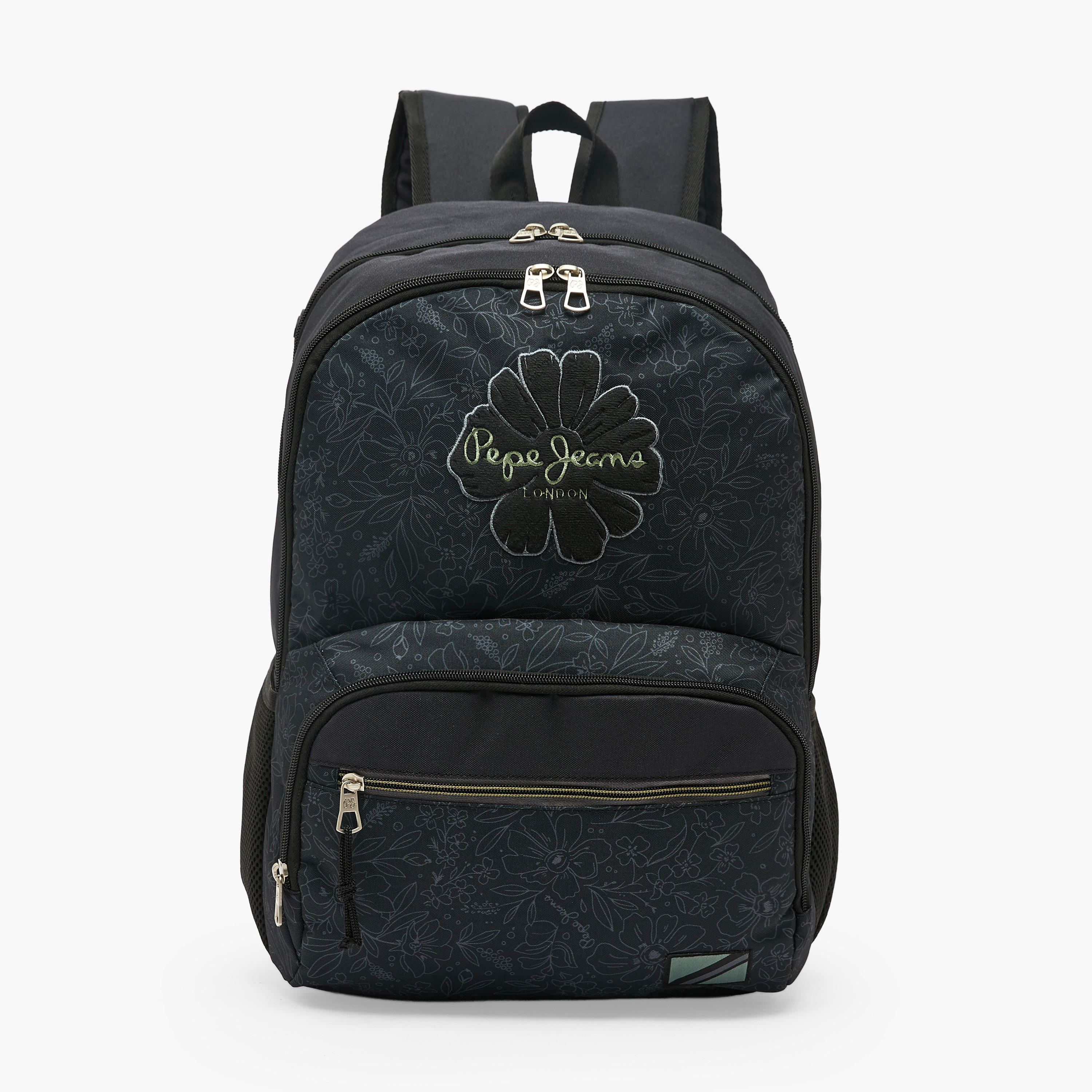 Pepe Jeans Eloise Printed Backpack for Girls 8-13 Years with Adjustable Shoulder Straps - 18 inches-school-bagsandbackpacks-backpacks-image-1