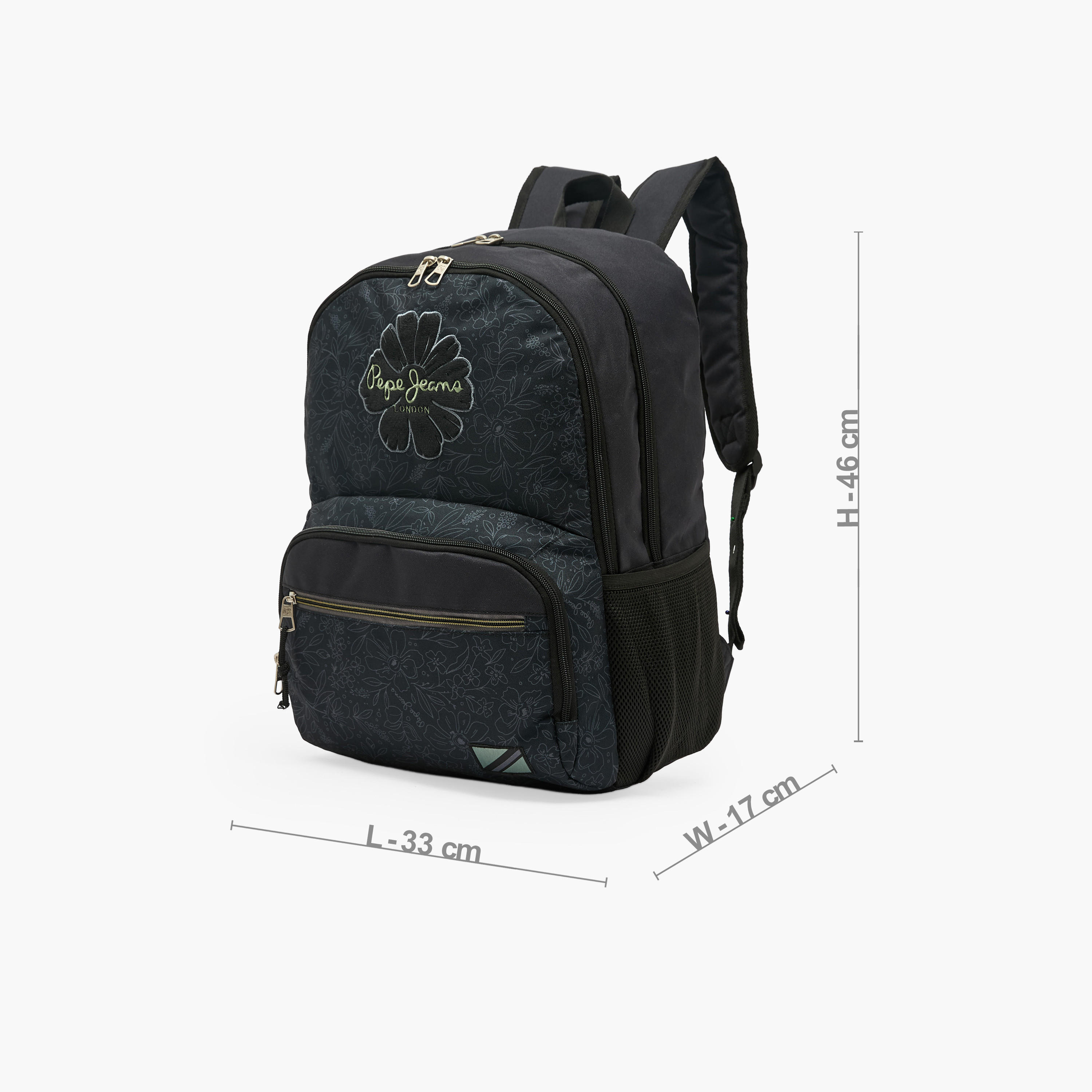 Pepe Jeans Eloise Printed Backpack for Girls 8-13 Years with Adjustable Shoulder Straps - 18 inches-school-bagsandbackpacks-backpacks-image-9