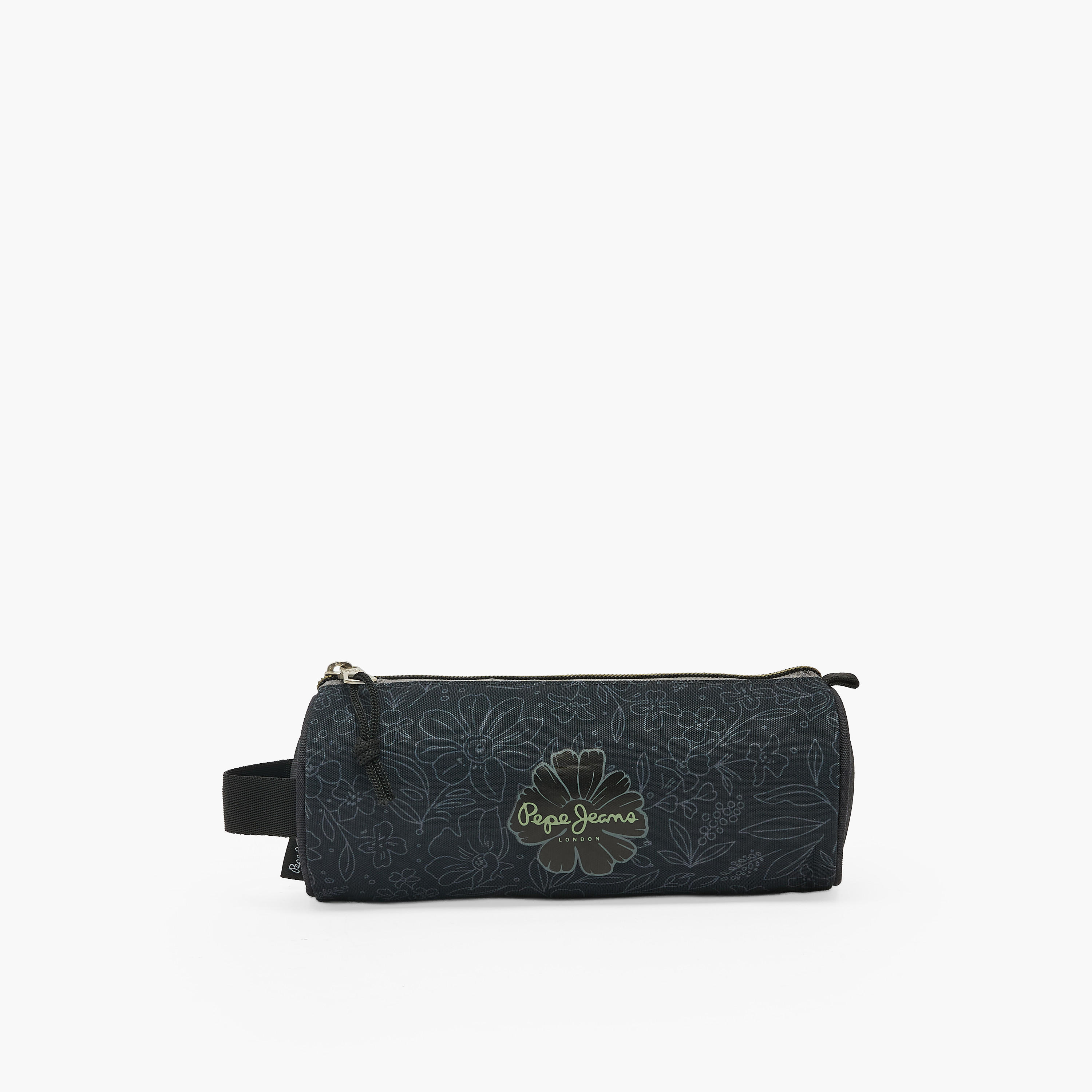 Pepe Jeans Eloise Floral Print Pencil Pouch with Zip Closure-school-stationery-pencilcases-image-1