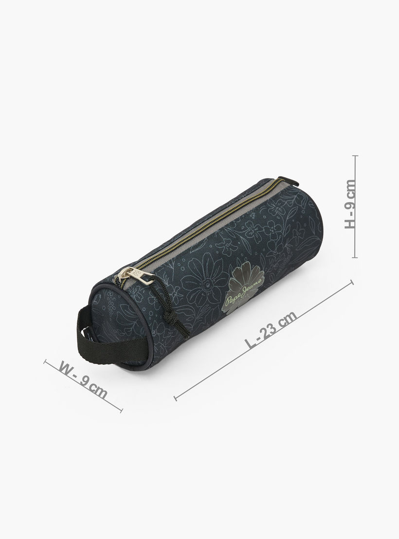Pepe Jeans Eloise Floral Print Pencil Pouch with Zip Closure-school-stationery-pencilcases-image-4
