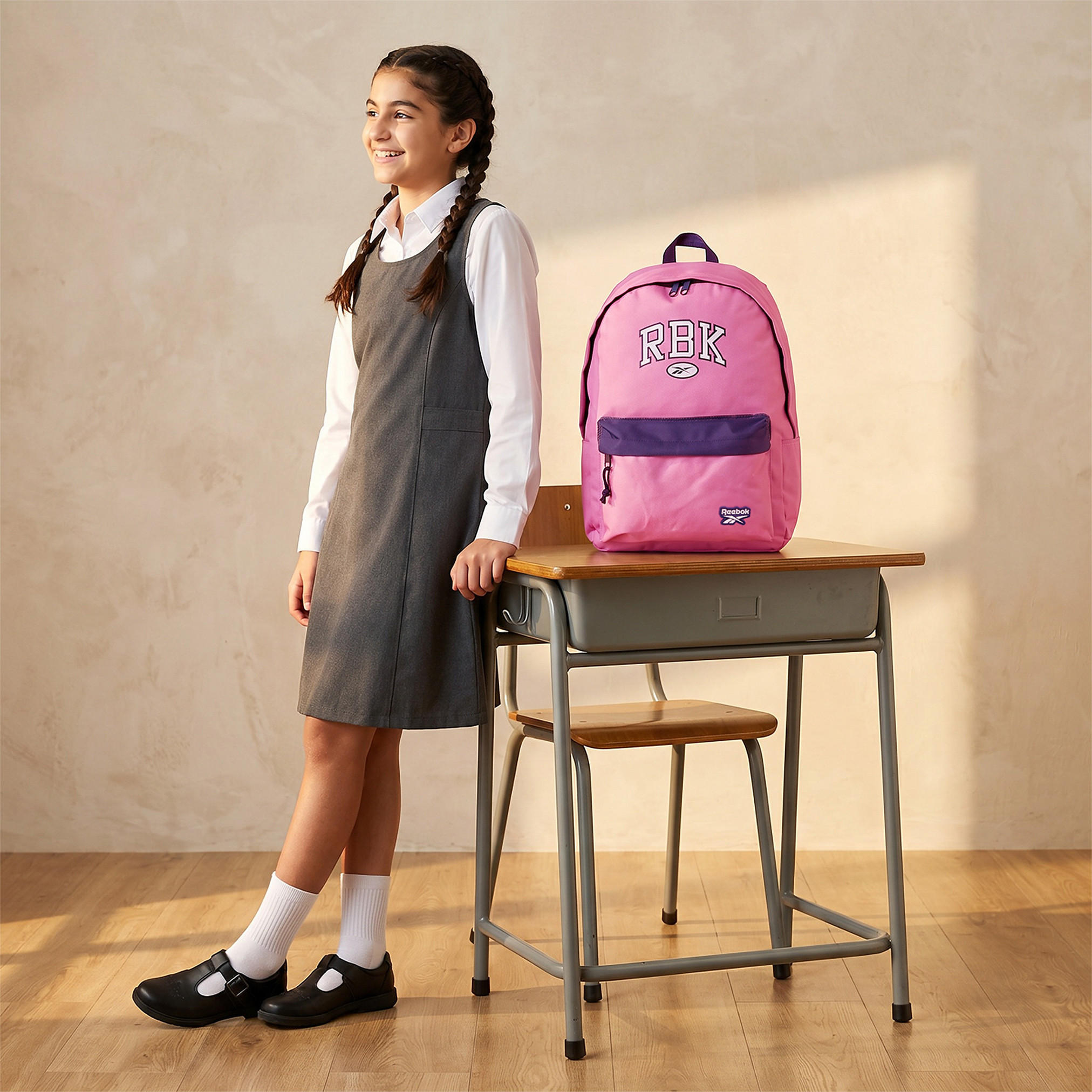 شنطة ظهر بطبعات وحمالات كتف قابلة للتعديل للبنات 8-13 سنوات من ريبوك - 18 بوصة-school-bagsandbackpacks-backpacks-image-3