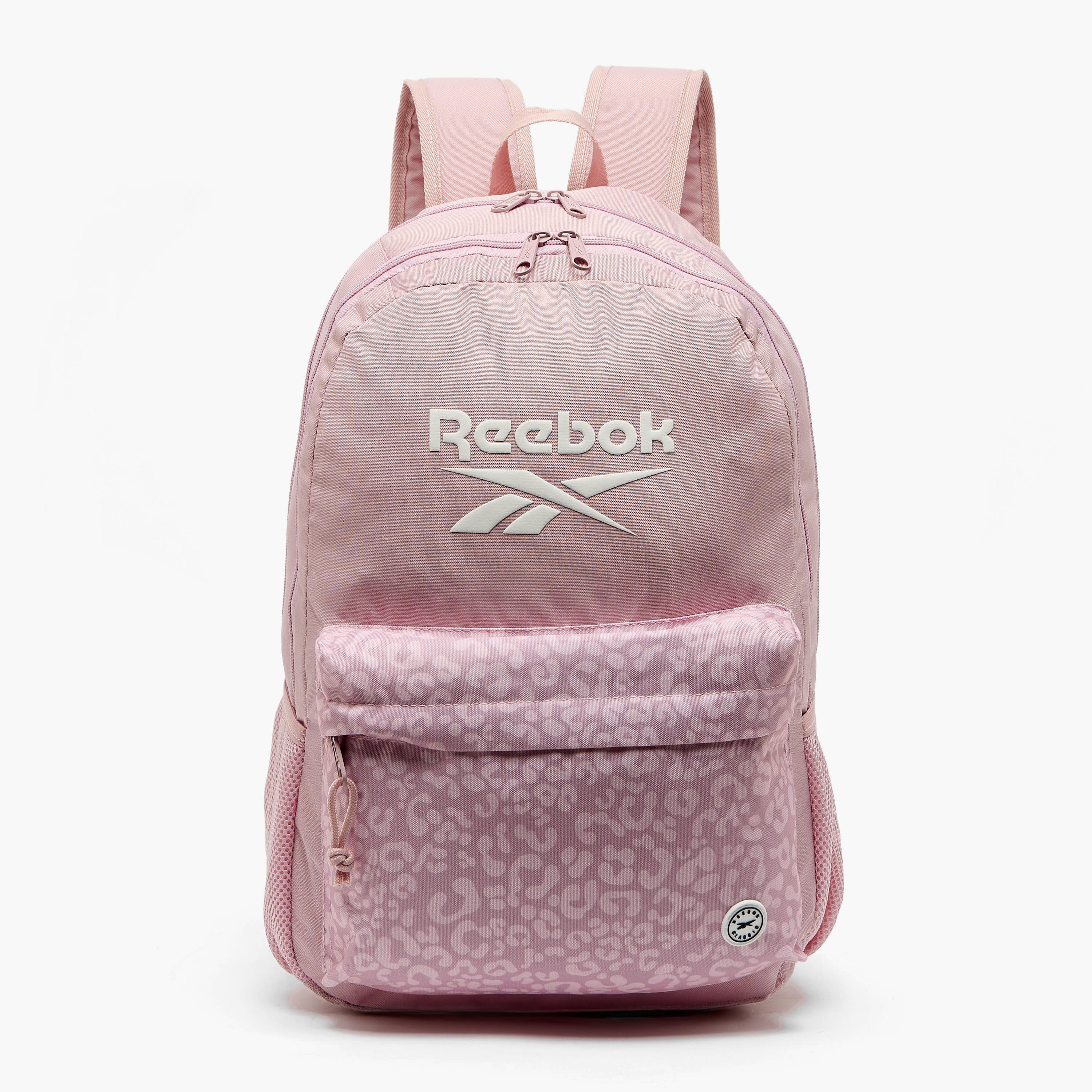 Reebok Printed Backpack for Girls 8-13 Years with Adjustable Shoulder Straps - 18 inches-school-bagsandbackpacks-backpacks-image-1