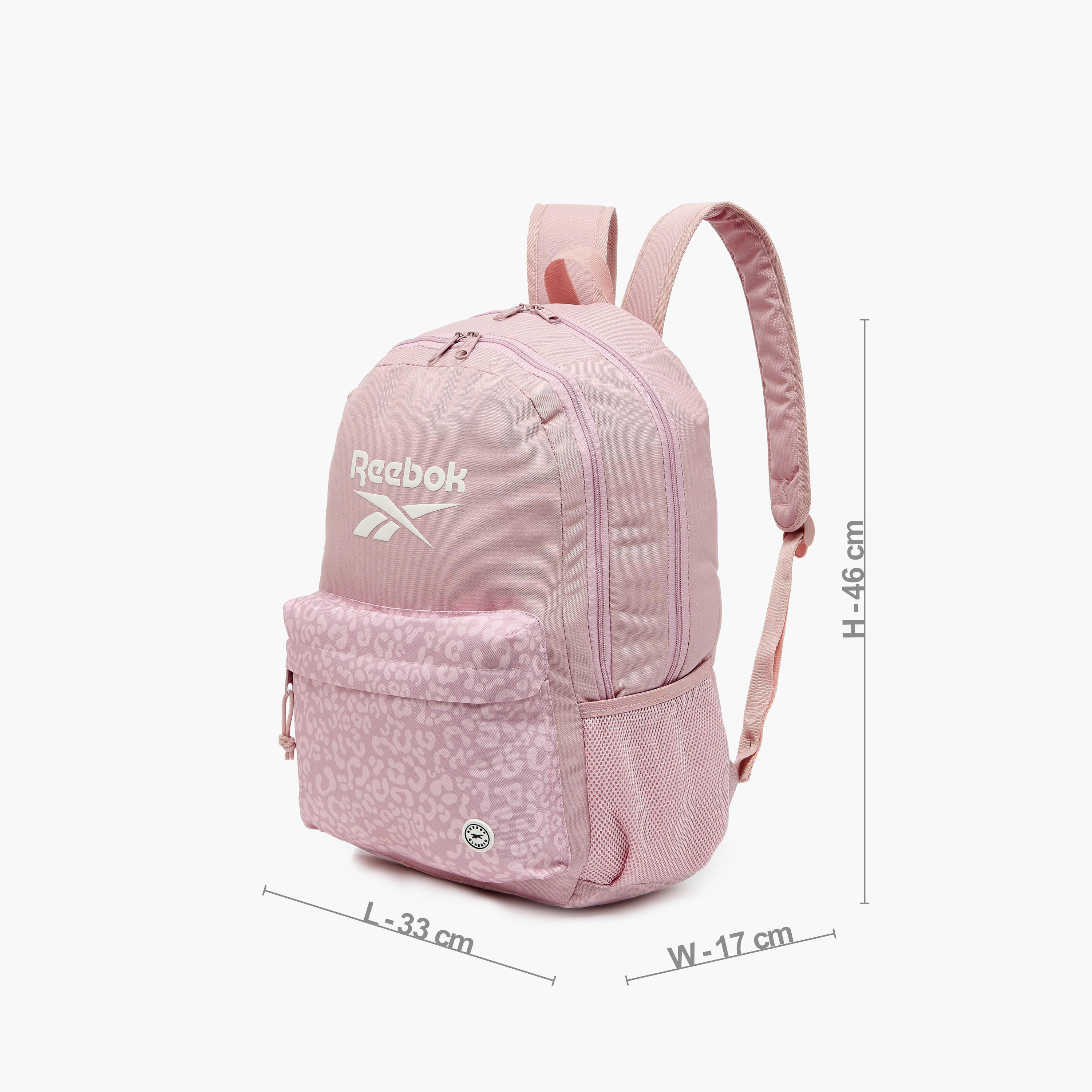 Reebok Printed Backpack for Girls 8-13 Years with Adjustable Shoulder Straps - 18 inches-school-bagsandbackpacks-backpacks-image-9