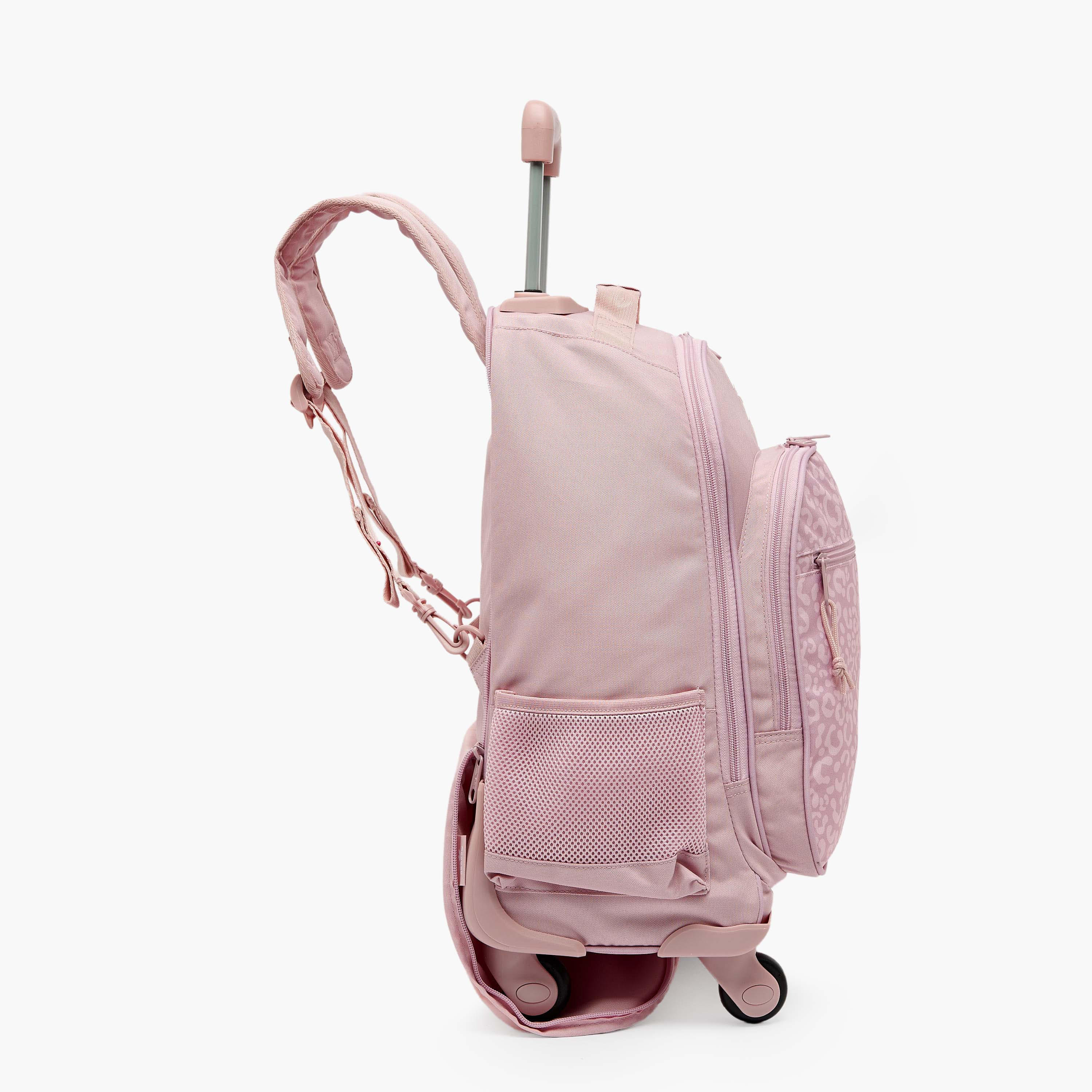 Reebok Maura Printed Trolley Backpack for Girls 8-13 Years with Water Bottle Pocket - 17 inches-school-bagsandbackpacks-trolleybags-image-11