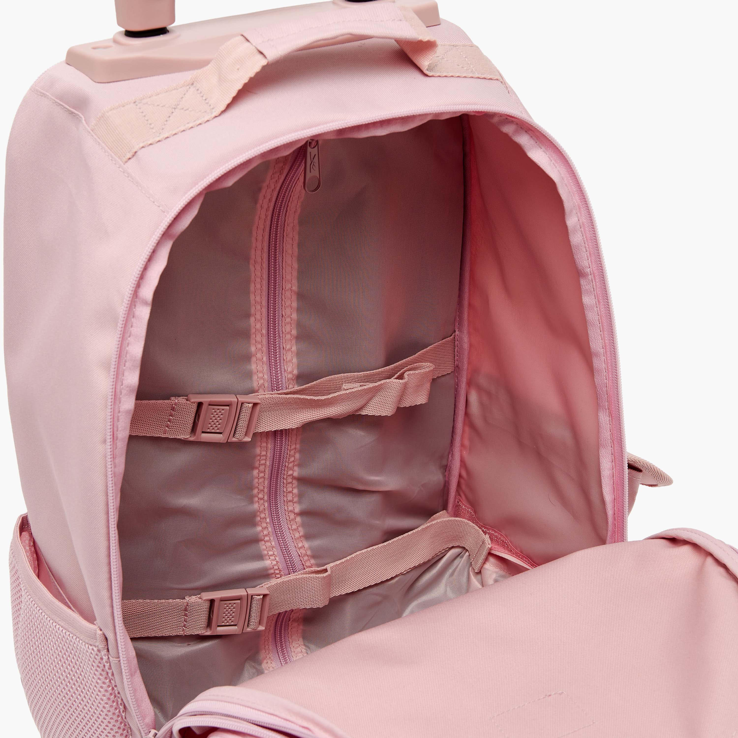 Reebok Maura Printed Trolley Backpack for Girls 8-13 Years with Water Bottle Pocket - 17 inches-school-bagsandbackpacks-trolleybags-image-7