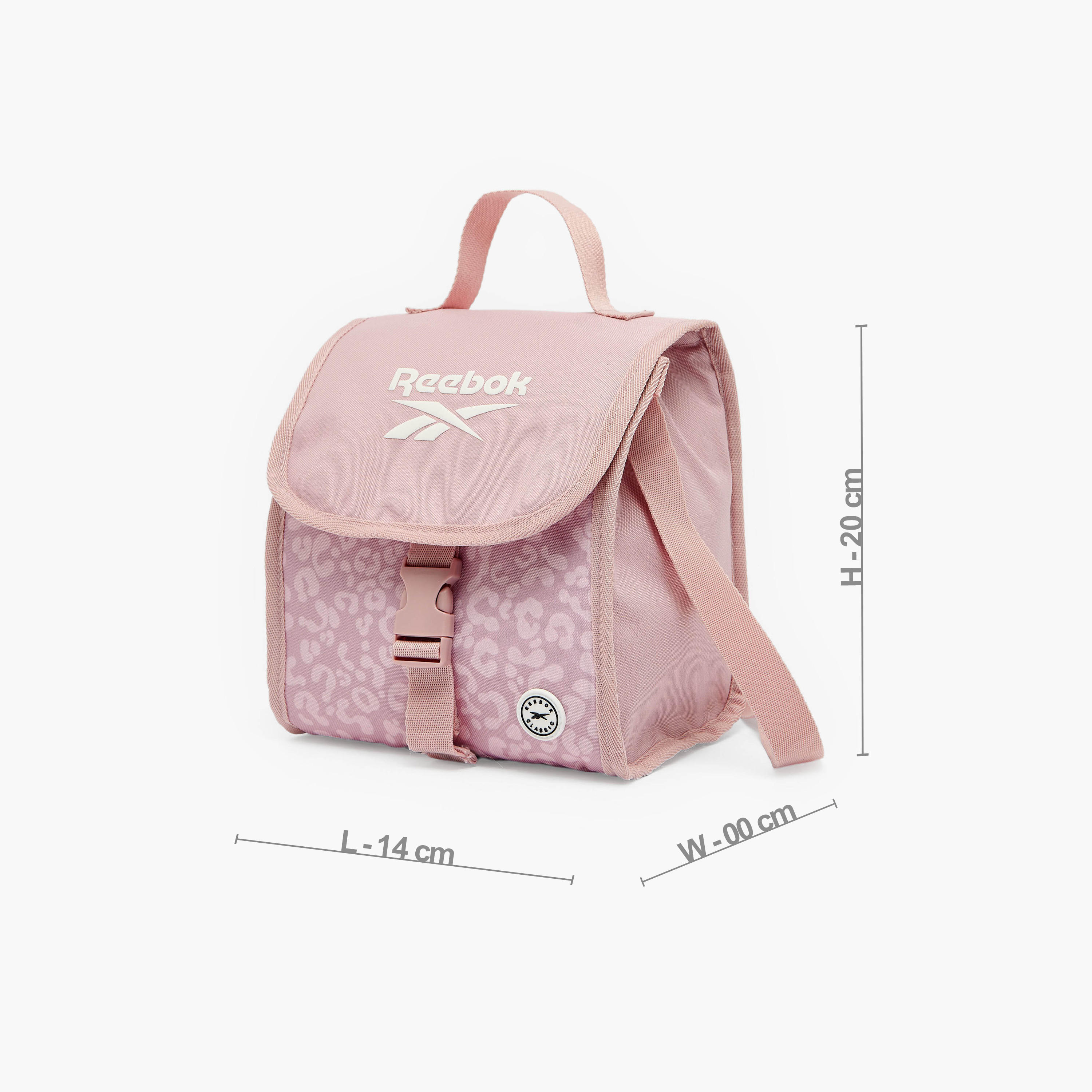 Reebok Animal Print Lunch Bag for Girls 8-13 Years with Adjustable Strap-school-lunchessentials-lunchbags-image-7