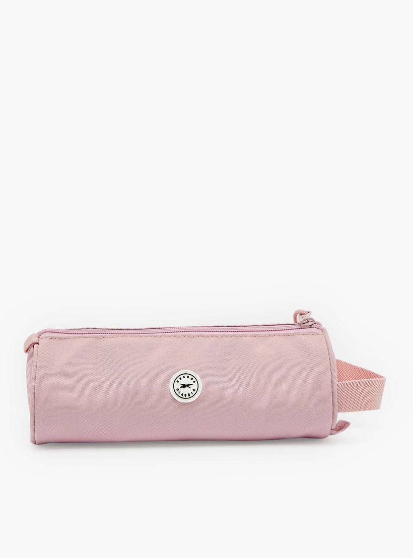 مقلمة بطبعة شعار ريبوك بسحاب إغلاق-school-stationery-pencilcases-image-3