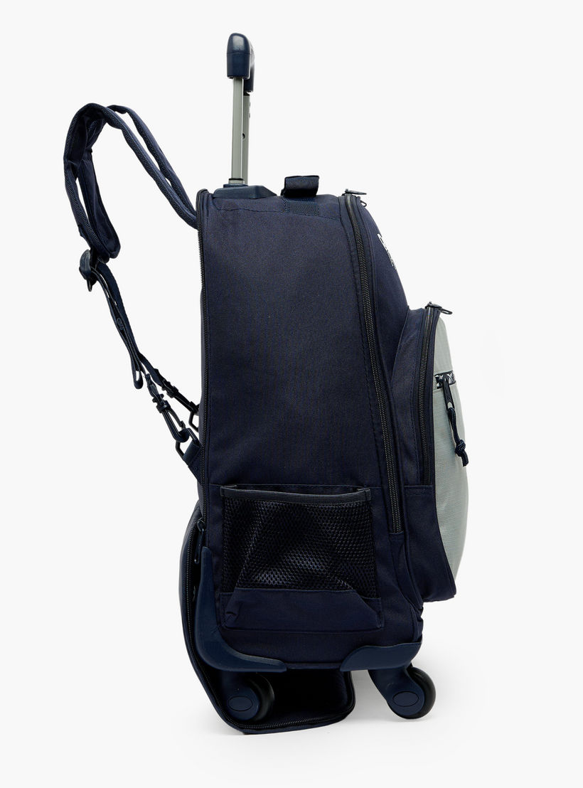 شنطة ظهر ترولي للأولاد 8-13 سنة بجيب قارورة ماء وطبعات شعار من ريبوك - 17 بوصة-school-bagsandbackpacks-trolleybags-image-10