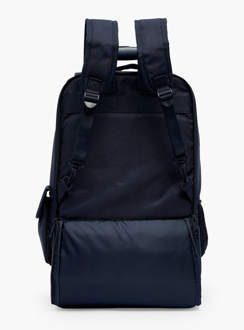 شنطة ظهر ترولي للأولاد 8-13 سنة بجيب قارورة ماء وطبعات شعار من ريبوك - 17 بوصة-school-bagsandbackpacks-trolleybags-image-8