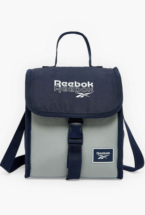 Reebok Andrew Logo Print Colourblock Lunch Bag for Boys 8-13 Years with Insulation-school-image-1