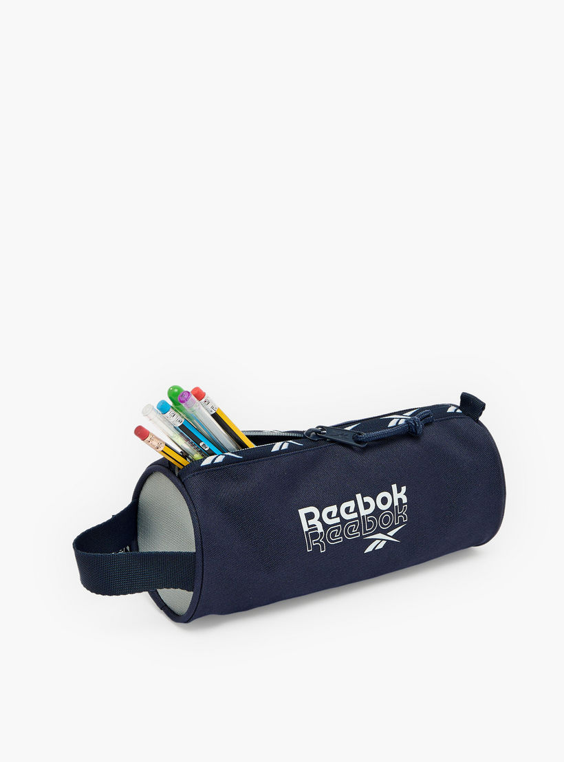 Reebok Andrew Logo Print Pencil Pouch with Zip Closure-school-stationery-pencilcases-image-7