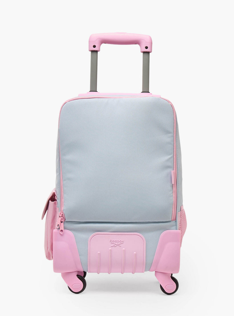 Reebok Colourblock Trolley Bag for Girls 8-13 Years with Retractable Handle - 17 inches-school-bagsandbackpacks-trolleybags-image-12