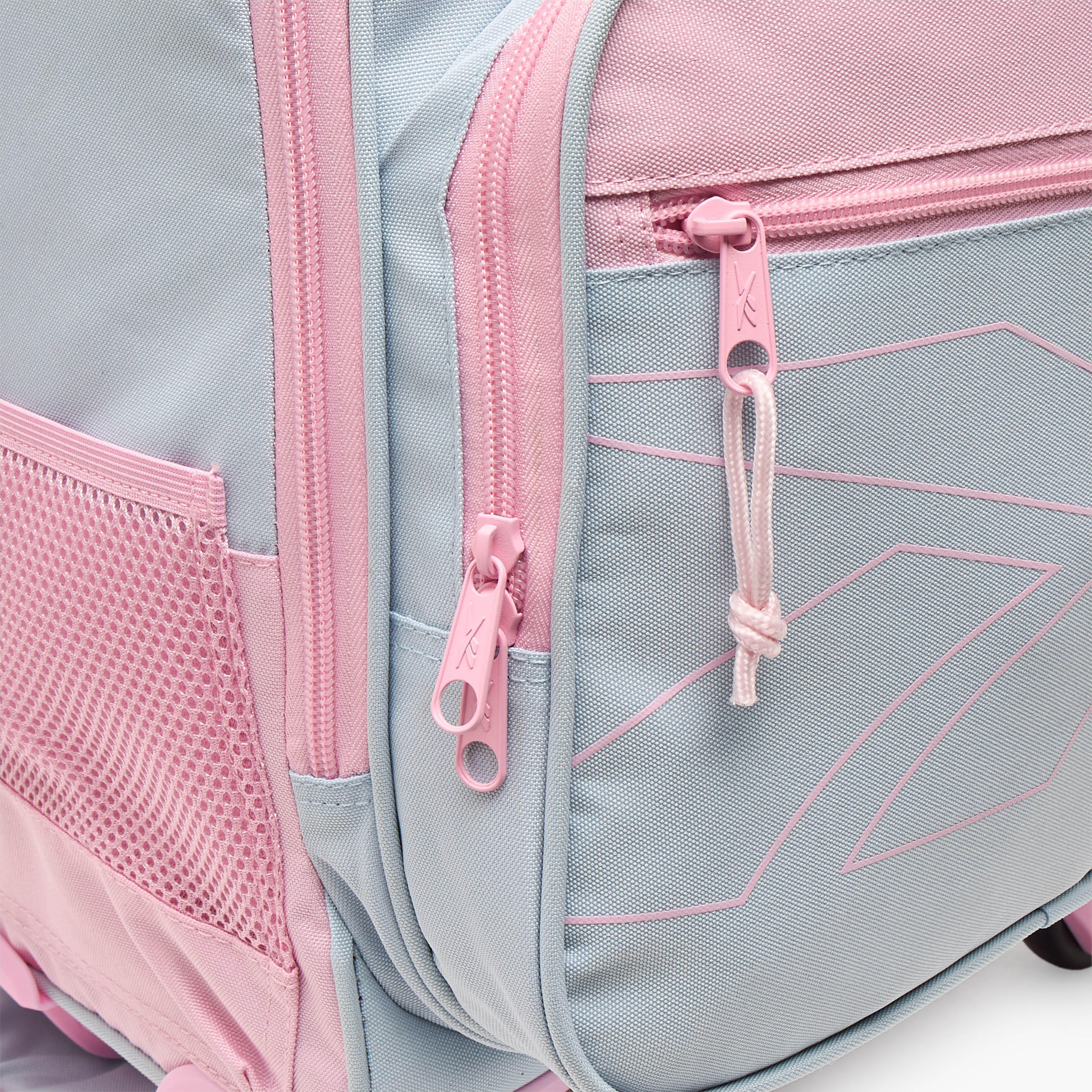 Reebok Colourblock Trolley Bag for Girls 8-13 Years with Retractable Handle - 17 inches-school-bagsandbackpacks-trolleybags-image-4