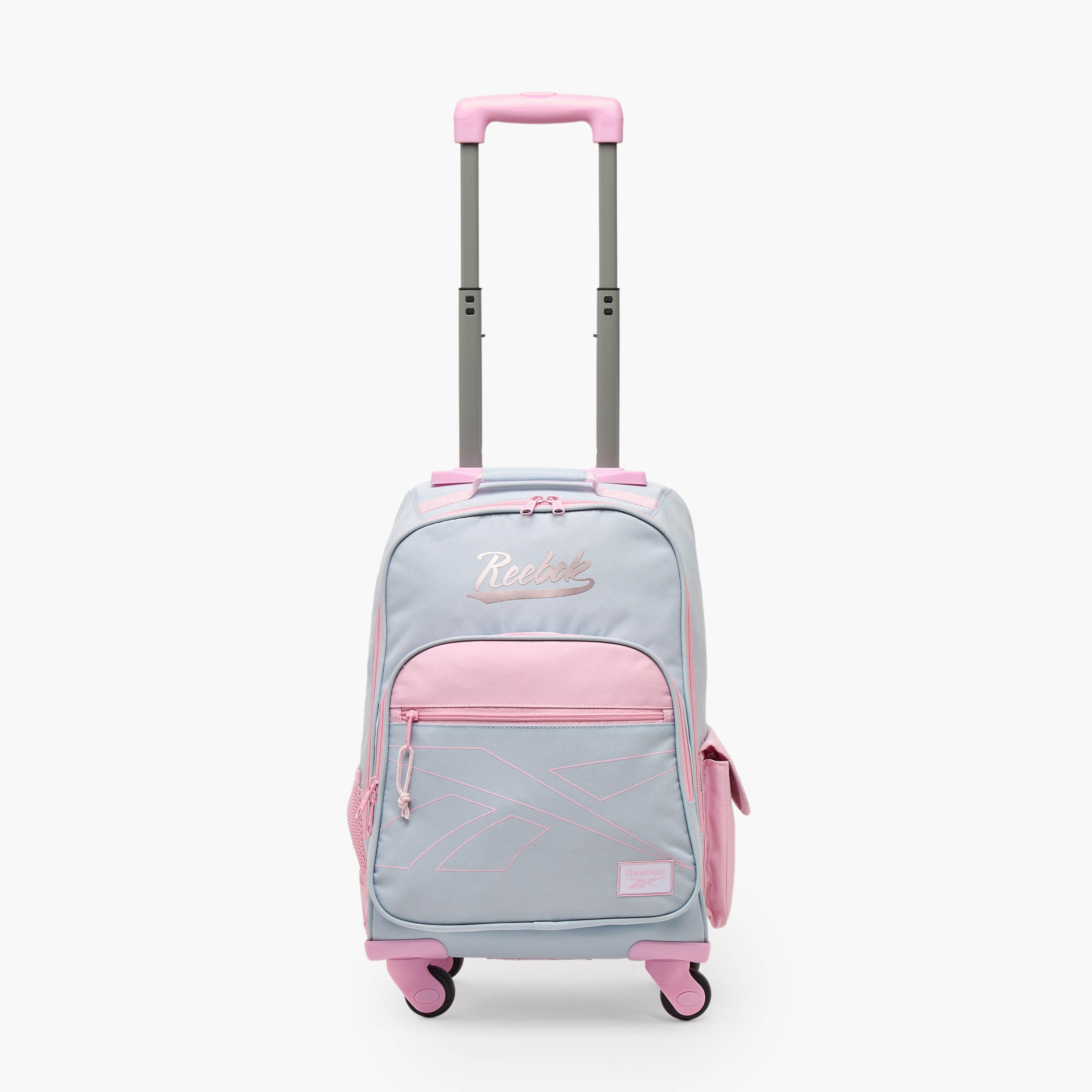 Reebok Colourblock Trolley Bag for Girls 8-13 Years with Retractable Handle - 17 inches-school-bagsandbackpacks-trolleybags-image-4
