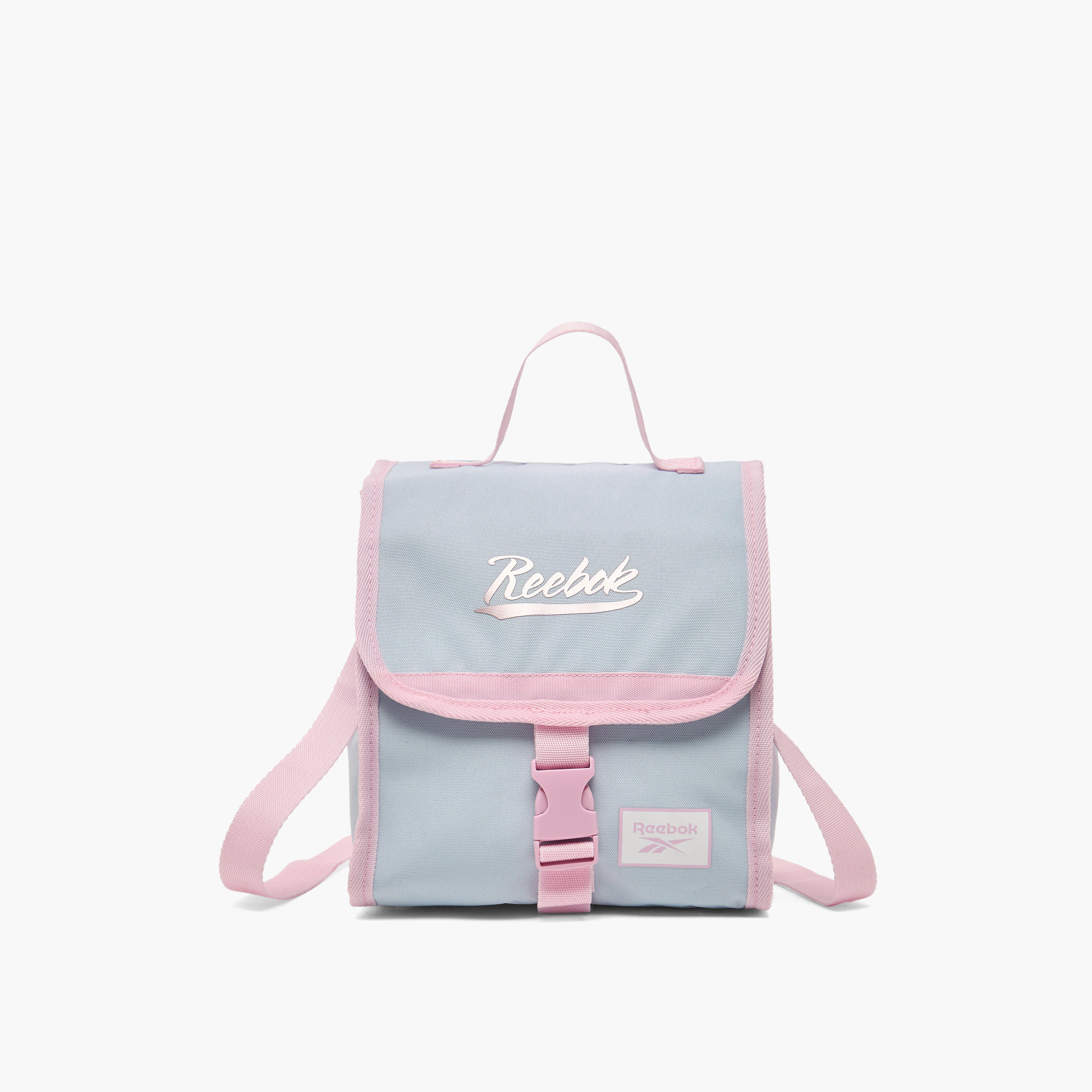 شنطة غداء بطبعات شعار مع إبزيم إغلاق للبنات من 8-12 سنة من ريبوك-school-lunchessentials-lunchbags-image-1
