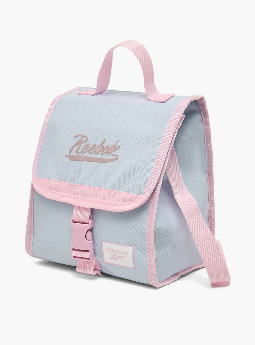 شنطة غداء بطبعات شعار مع إبزيم إغلاق للبنات من 8-12 سنة من ريبوك-school-lunchessentials-lunchbags-image-7