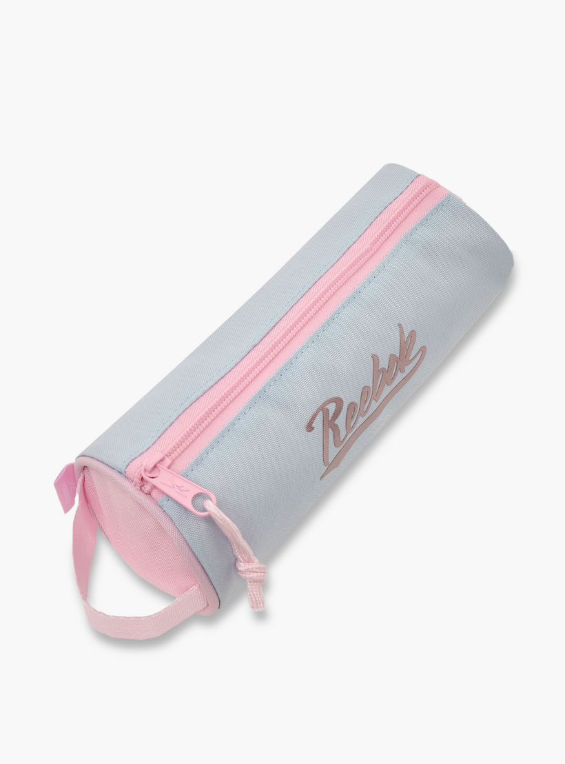 Reebok Logo Print Pencil Pouch with Zip Closure-school-stationery-pencilcases-image-2