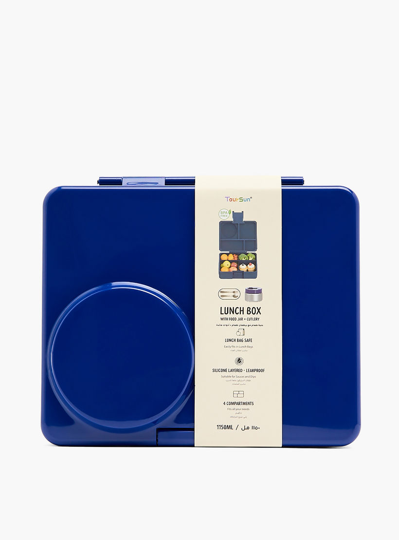 Toursun 4-Compartment Lunch Box for Kids with Food Jar and Cutlery-school-lunchessentials-lunchboxes-image-12