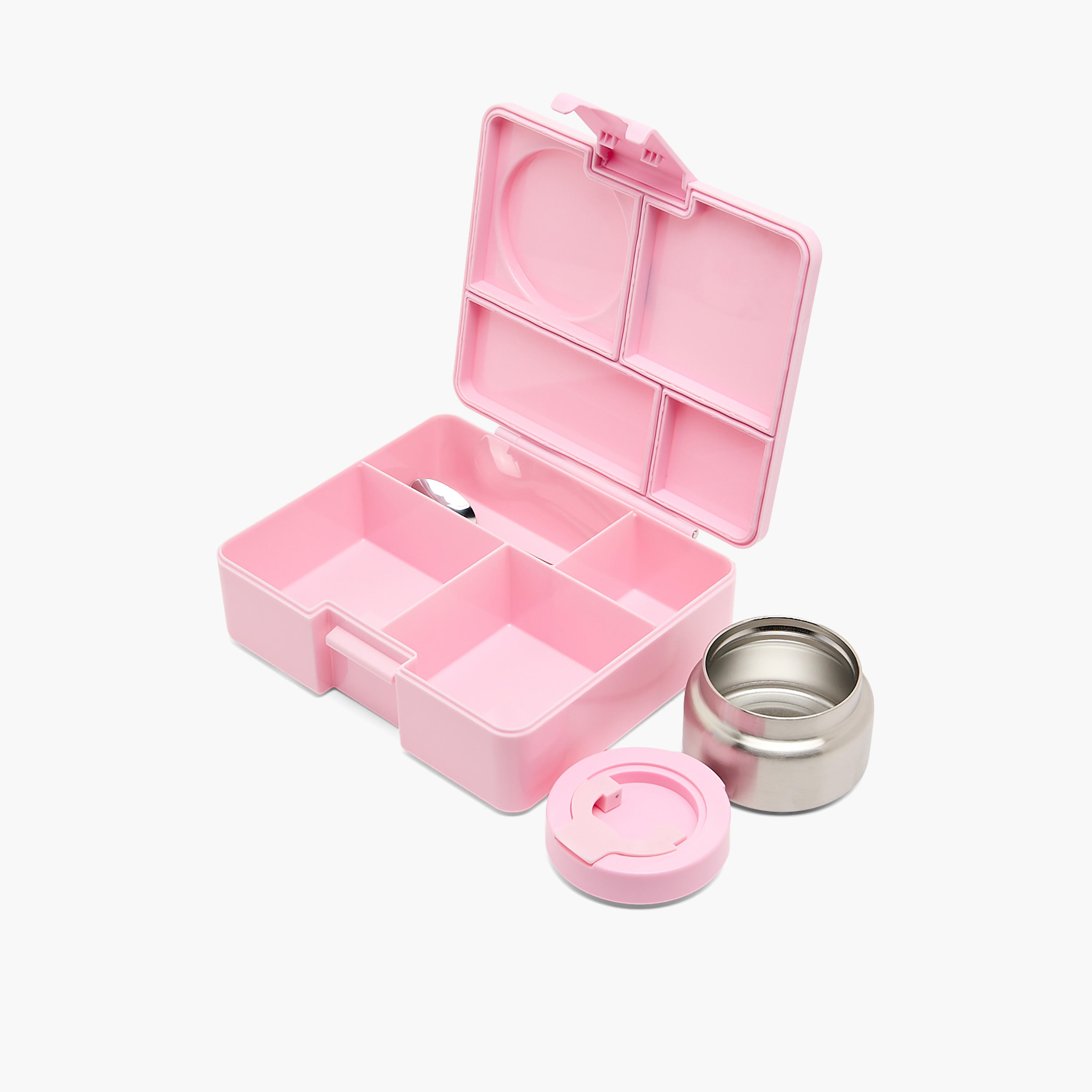 Toursun 4-Compartment Lunch Box for Kids with Food Jar and Cutlery-school-lunchessentials-lunchboxes-image-8