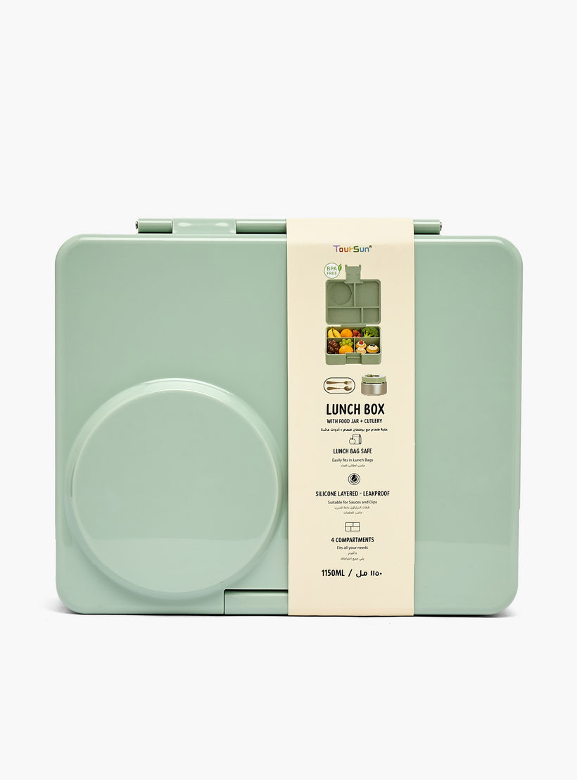 Toursun 4-Compartment Lunch Box for Kids with Food Jar and Cutlery-school-lunchessentials-lunchboxes-image-11