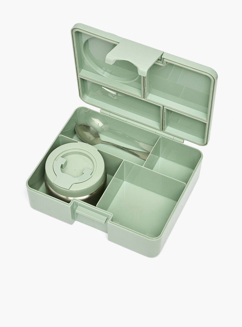 Toursun 4-Compartment Lunch Box for Kids with Food Jar and Cutlery-school-lunchessentials-lunchboxes-image-6