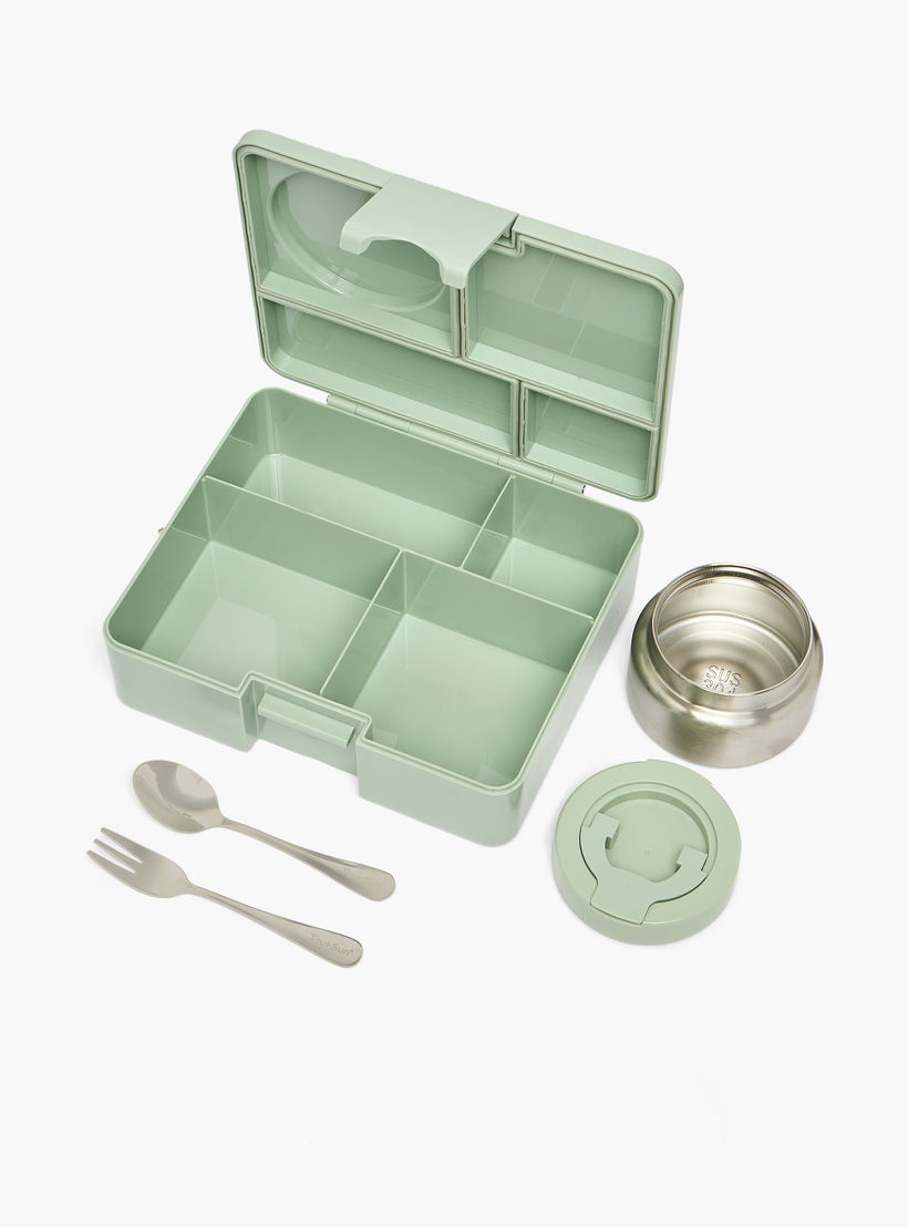 Toursun 4-Compartment Lunch Box for Kids with Food Jar and Cutlery-school-lunchessentials-lunchboxes-image-7