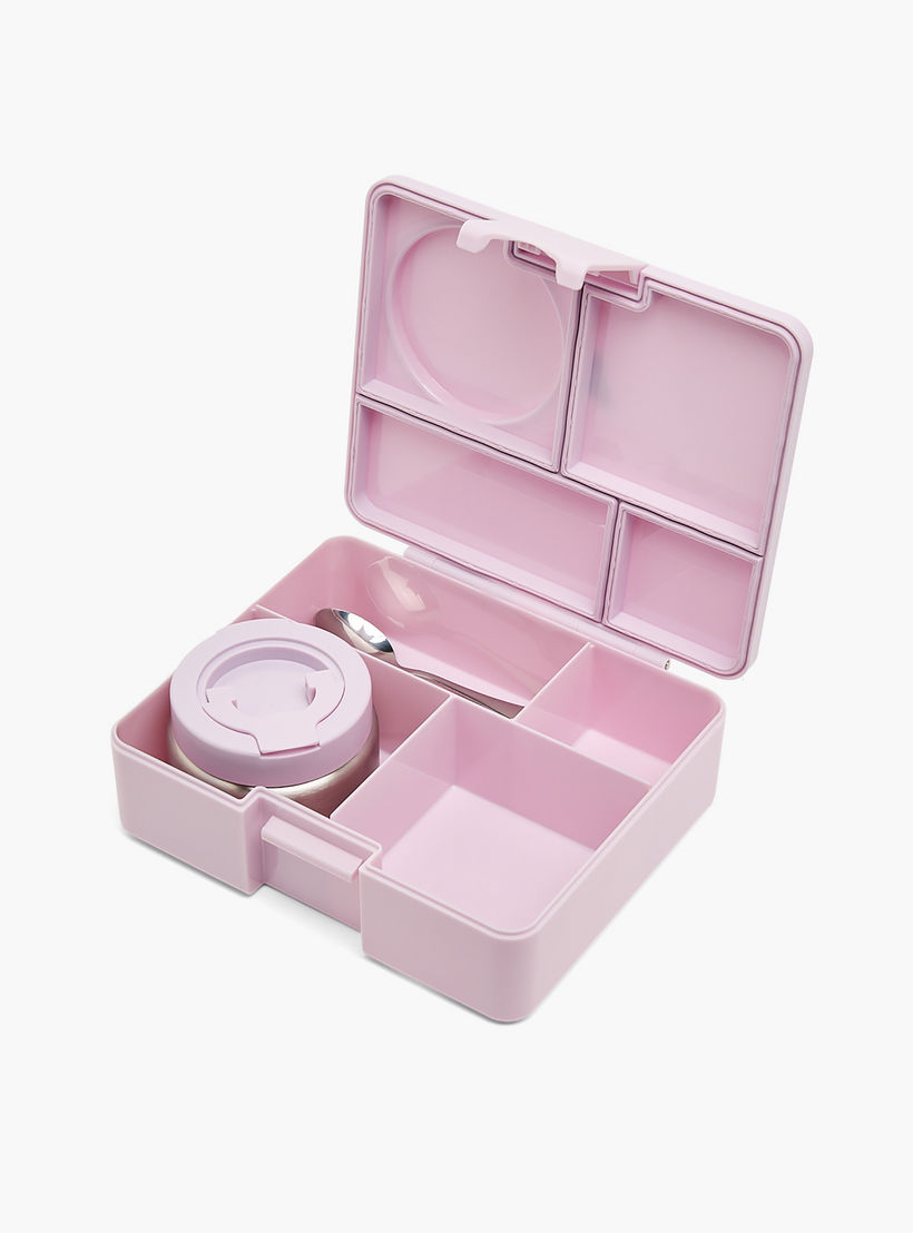 Toursun 4-Compartment Lunch Box for Kids with Food Jar and Cutlery-school-lunchessentials-lunchboxes-image-5