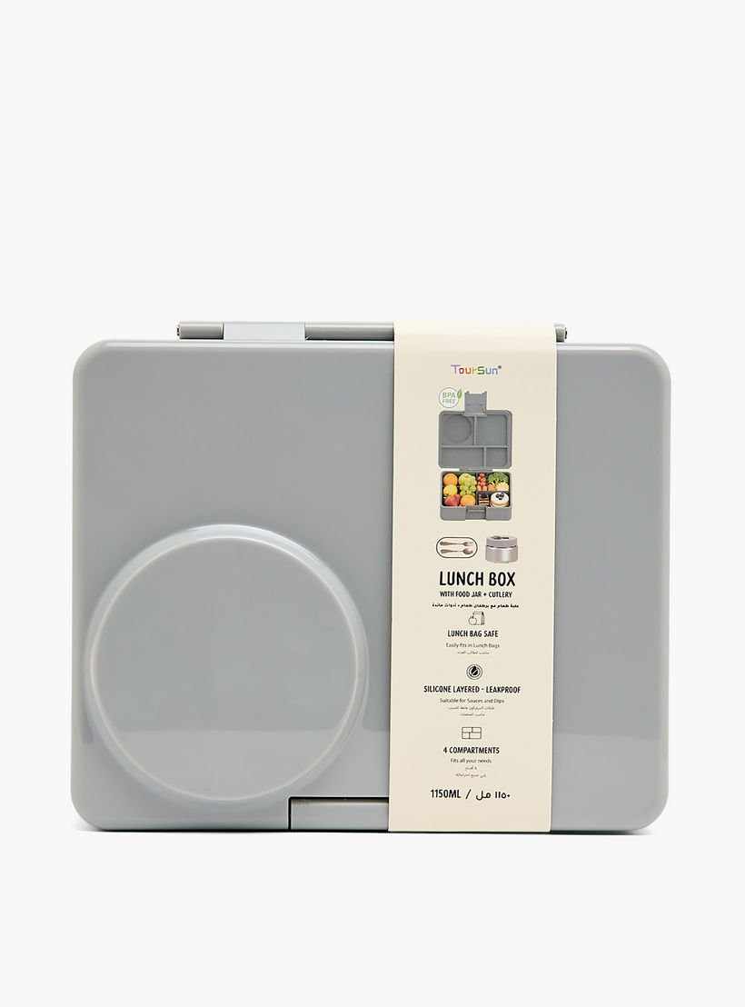 Toursun 4-Compartment Lunch Box for Kids with Food Jar and Cutlery-school-lunchessentials-lunchboxes-image-11