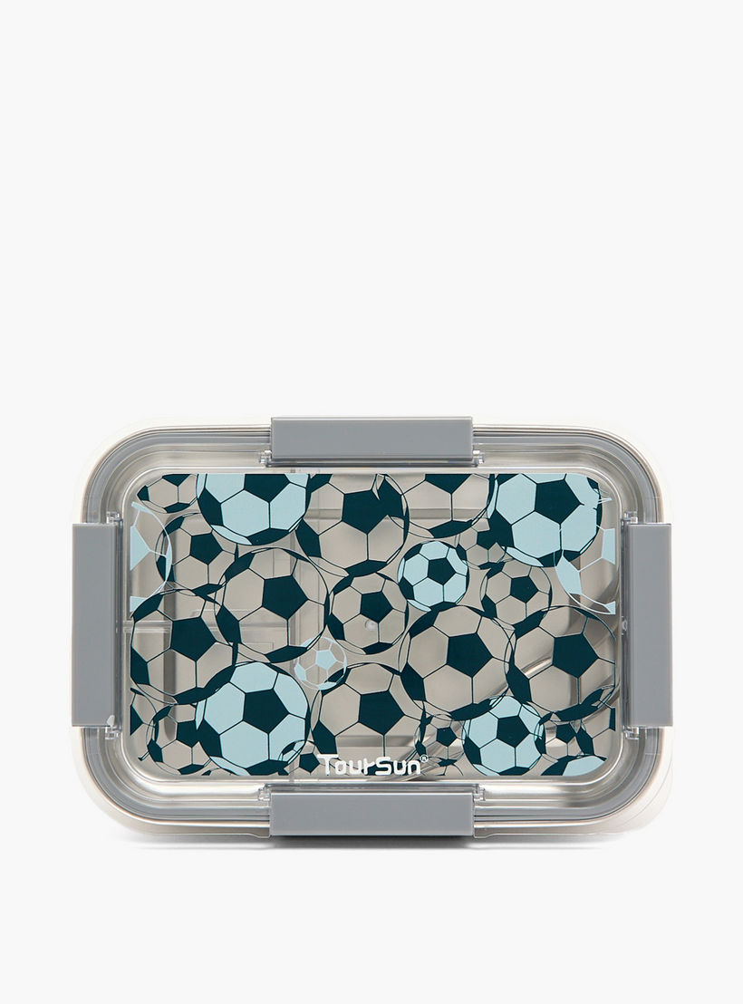Toursun Football Print Lunch Box for Kids with Compartments - 1.2 L-school-lunchessentials-lunchboxes-image-3