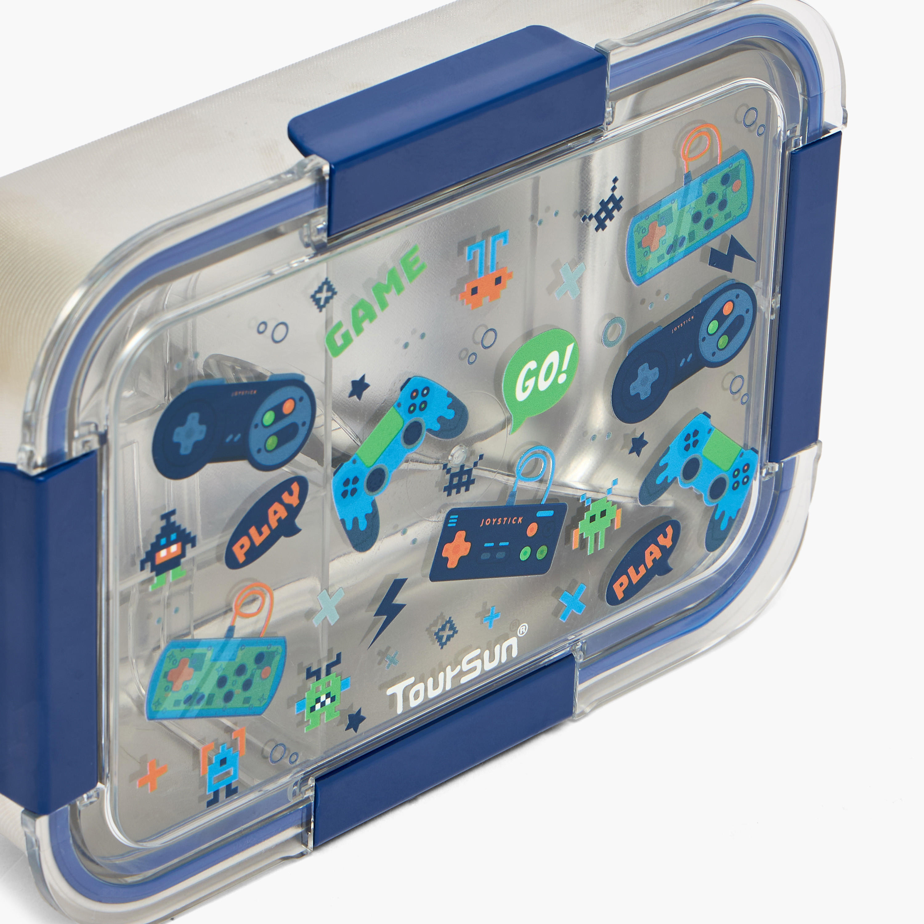 Toursun Gamer Print Lunch Box for Kids with 3 Compartments-school-lunchessentials-lunchboxes-image-4