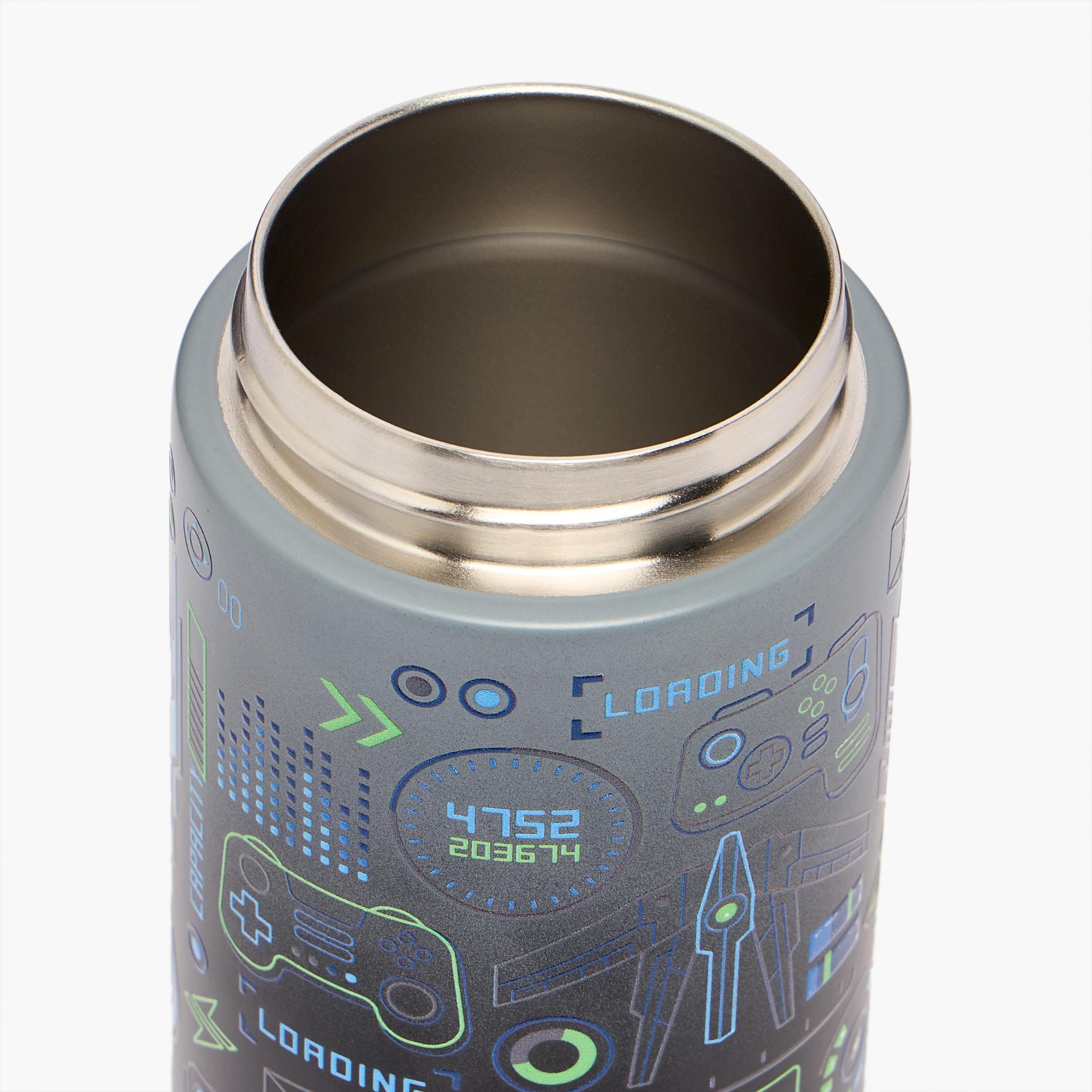 قارورة مياه ستانلس ستيل بفوهة وطبعات - 320 مل-school-waterbottles-image-5