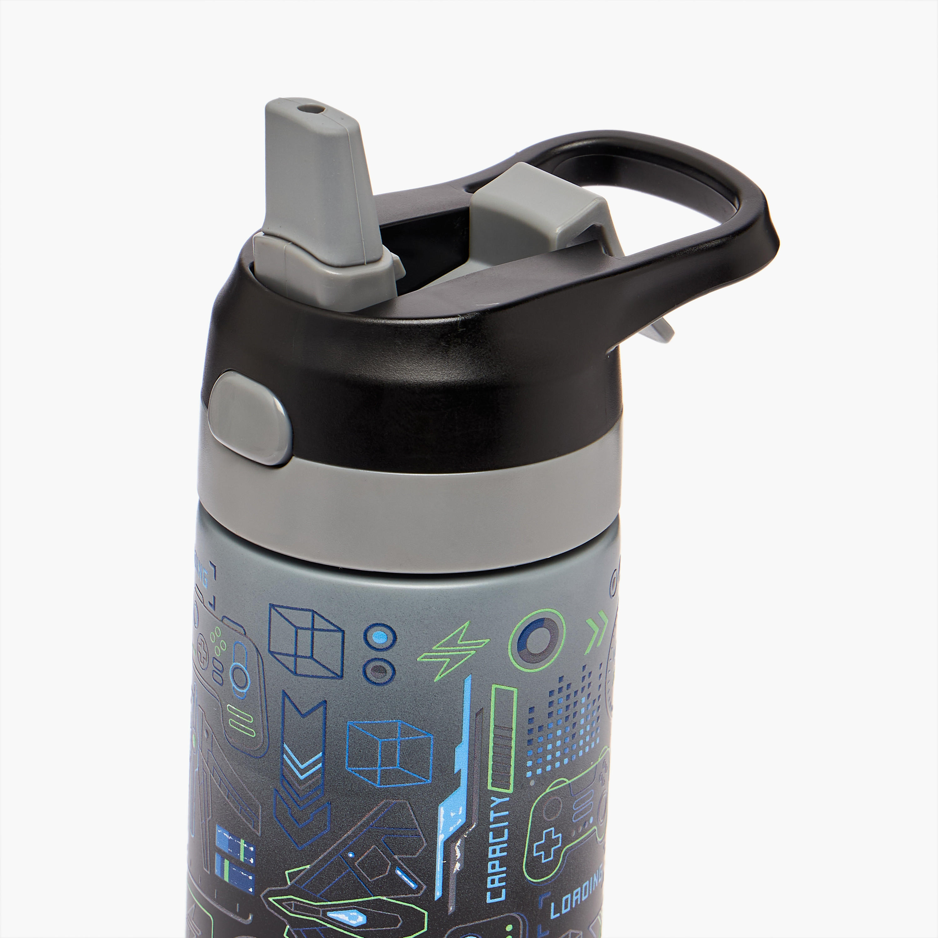 قارورة مياه ستانلس ستيل بفوهة وطبعات - 320 مل-school-waterbottles-image-6