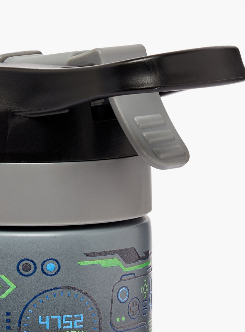 قارورة مياه ستانلس ستيل بفوهة وطبعات - 320 مل-school-waterbottles-image-7