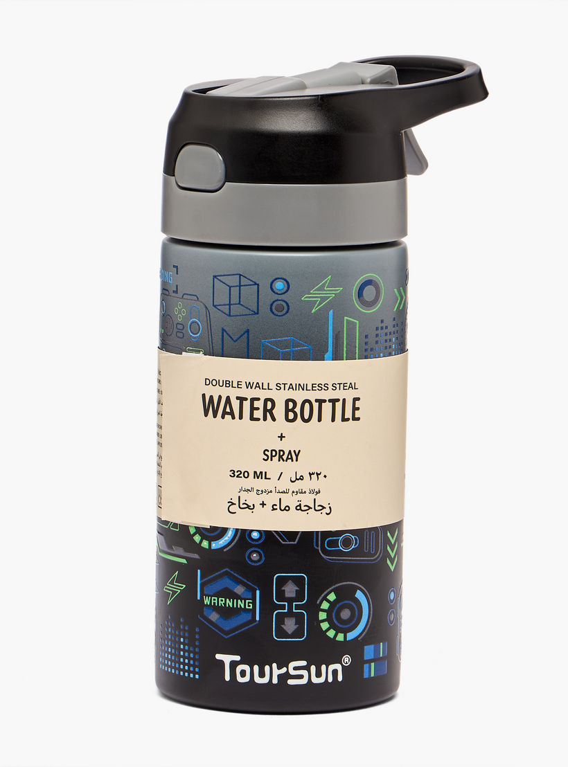 قارورة مياه ستانلس ستيل بفوهة وطبعات - 320 مل-school-waterbottles-image-8