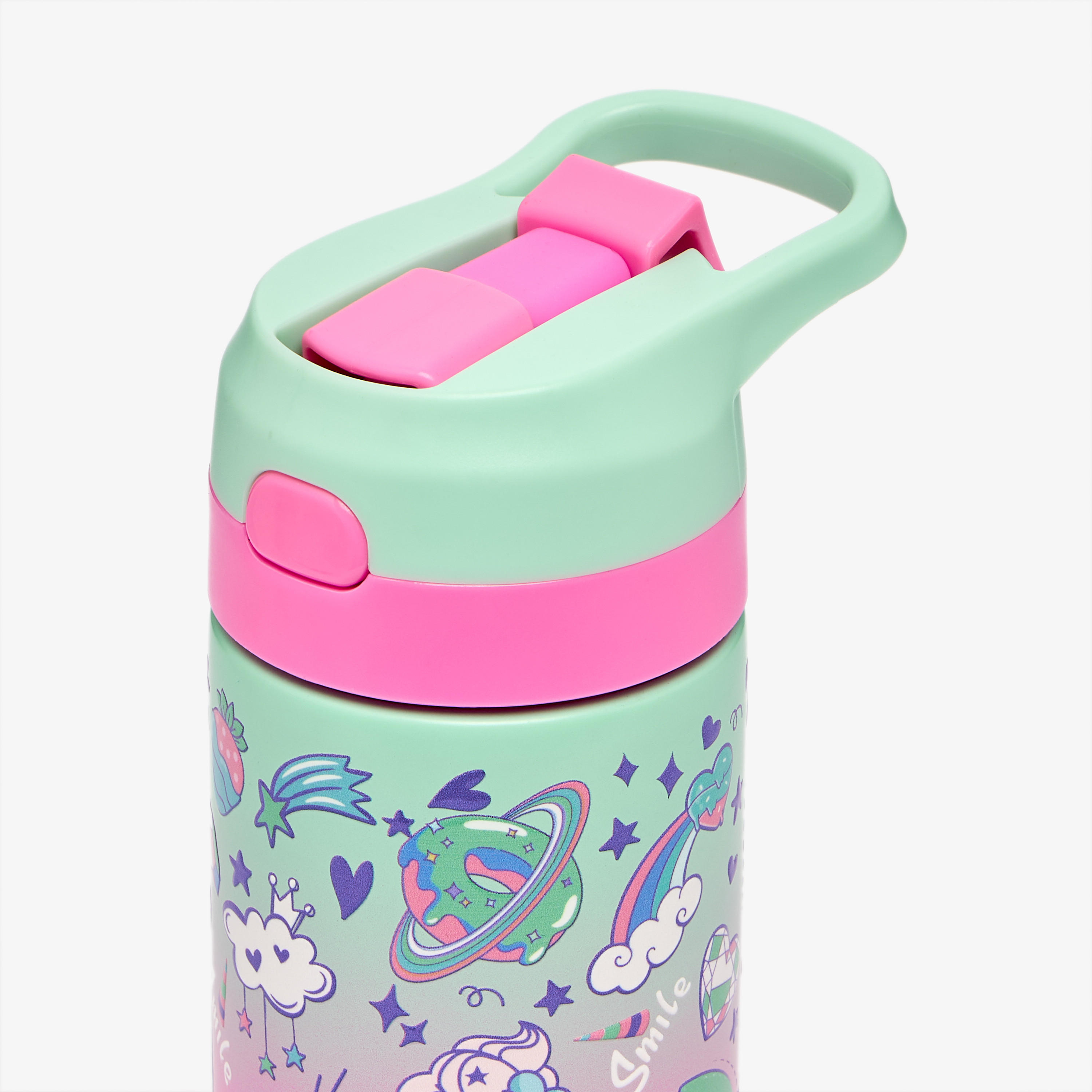 قارورة مياه ستانلس ستيل بطبعات يونيكورن مع فوّهة - 320 مل-school-waterbottles-image-4