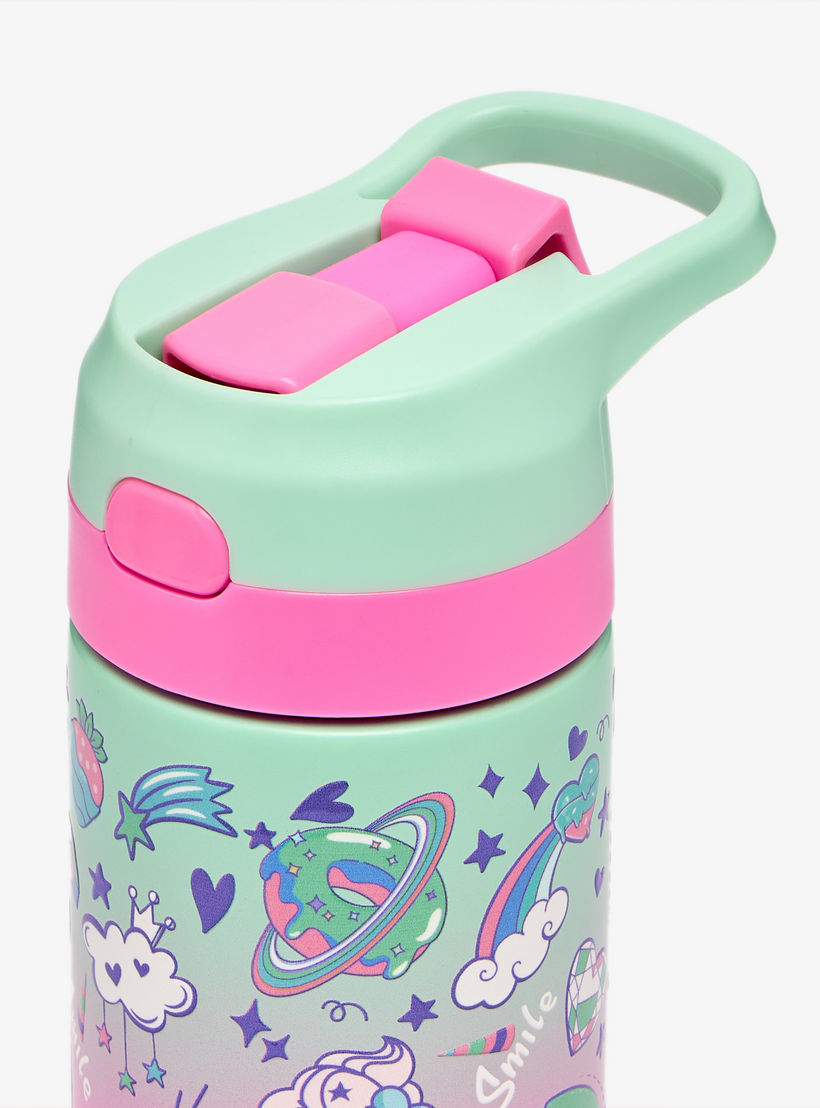 قارورة مياه ستانلس ستيل بطبعات يونيكورن مع فوّهة - 320 مل-school-waterbottles-image-4