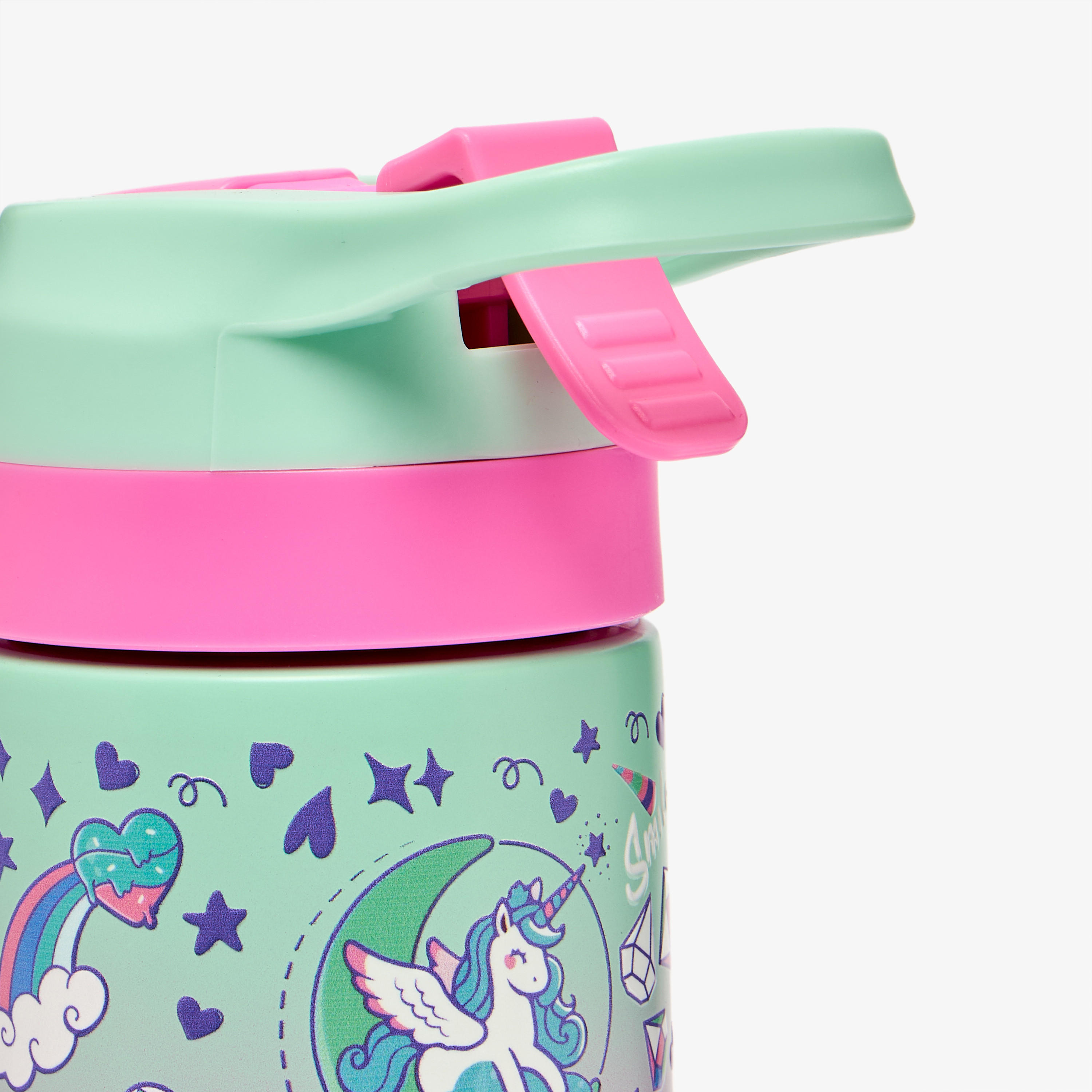 قارورة مياه ستانلس ستيل بطبعات يونيكورن مع فوّهة - 320 مل-school-waterbottles-image-7