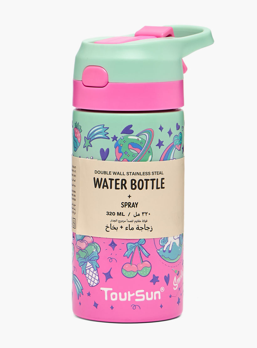 قارورة مياه ستانلس ستيل بطبعات يونيكورن مع فوّهة - 320 مل-school-waterbottles-image-8