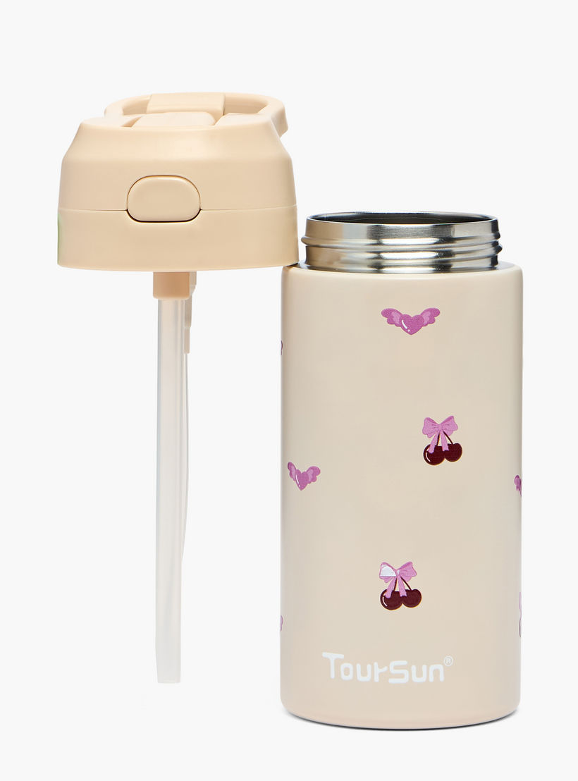 قارورة مياه بطبعات مع قشّة من تورسون - 320 مل-school-waterbottles-image-2