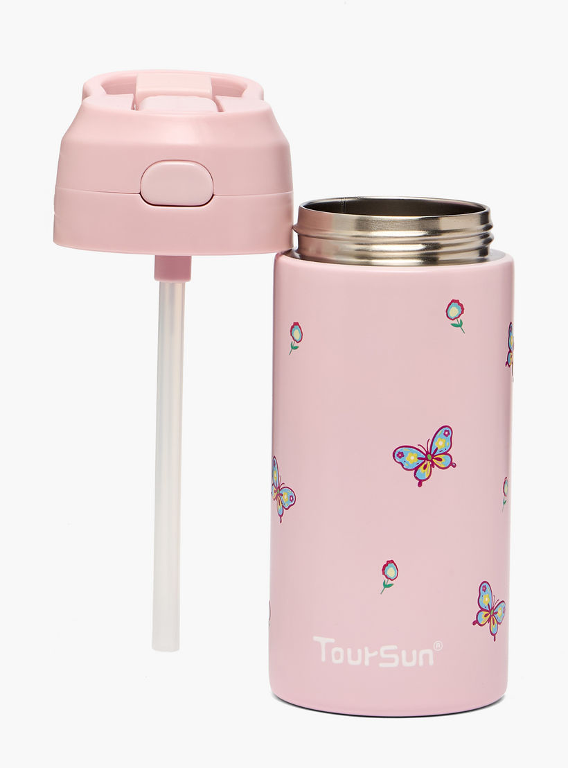قارورة مياه بطبعات مع قشّة من تورسون - 320 مل-school-waterbottles-image-2