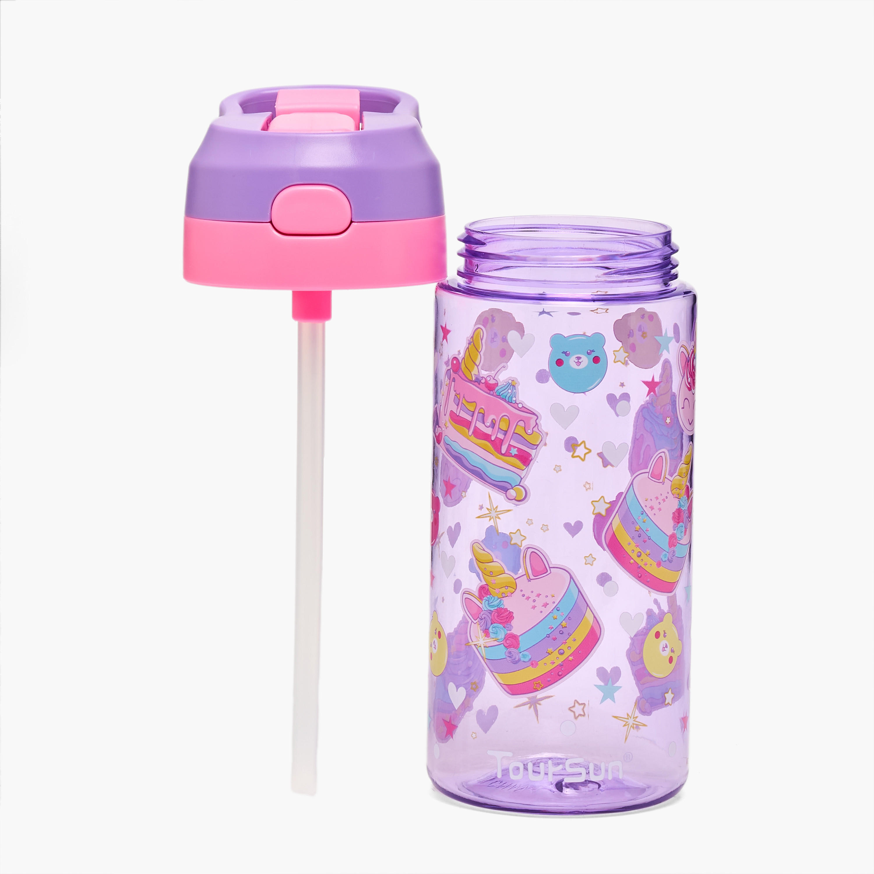 قارورة مياه بطبعات مع فوّهة وبخاخ من تورسون - 500 مل-school-waterbottles-image-2