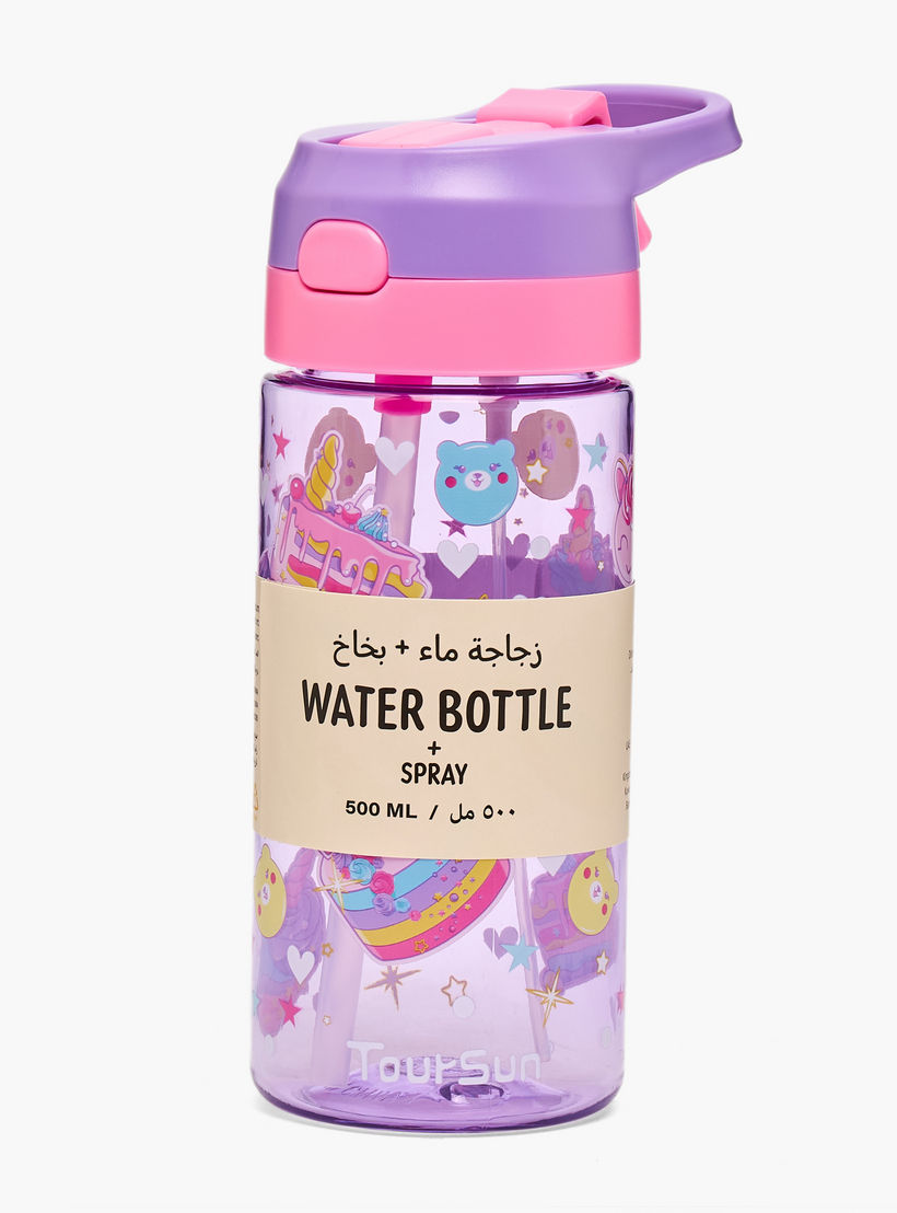 قارورة مياه بطبعات مع فوّهة وبخاخ من تورسون - 500 مل-school-waterbottles-image-8