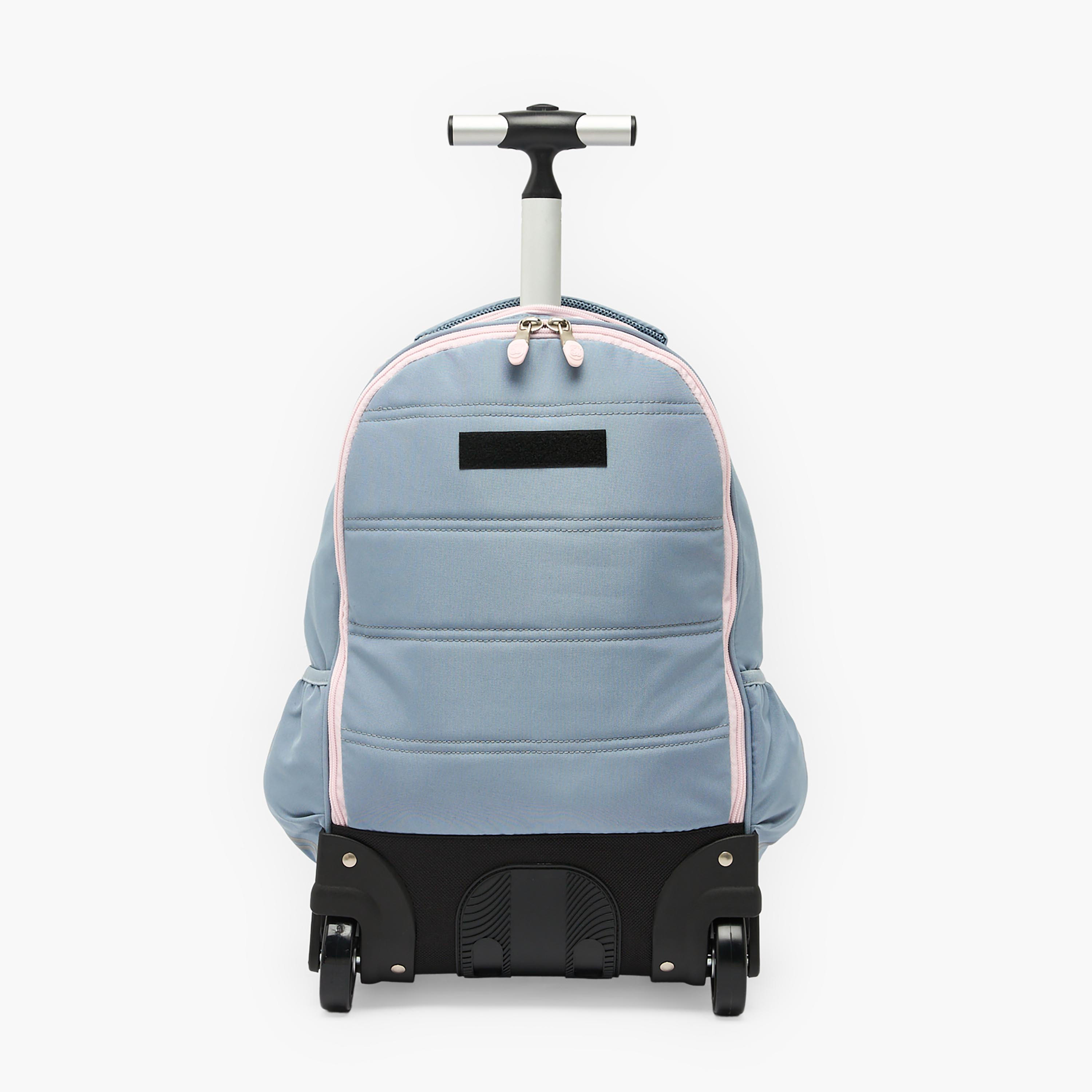 St.Right Heart Print Trolley Backpack for Girls 8-13 Years with Retractable Handle - 18 inches-school-bagsandbackpacks-trolleybags-image-11