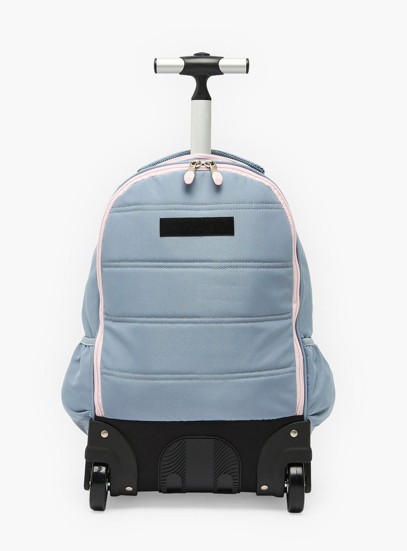 St.Right Heart Print Trolley Backpack for Girls 8-13 Years with Retractable Handle - 18 inches-school-bagsandbackpacks-trolleybags-image-11
