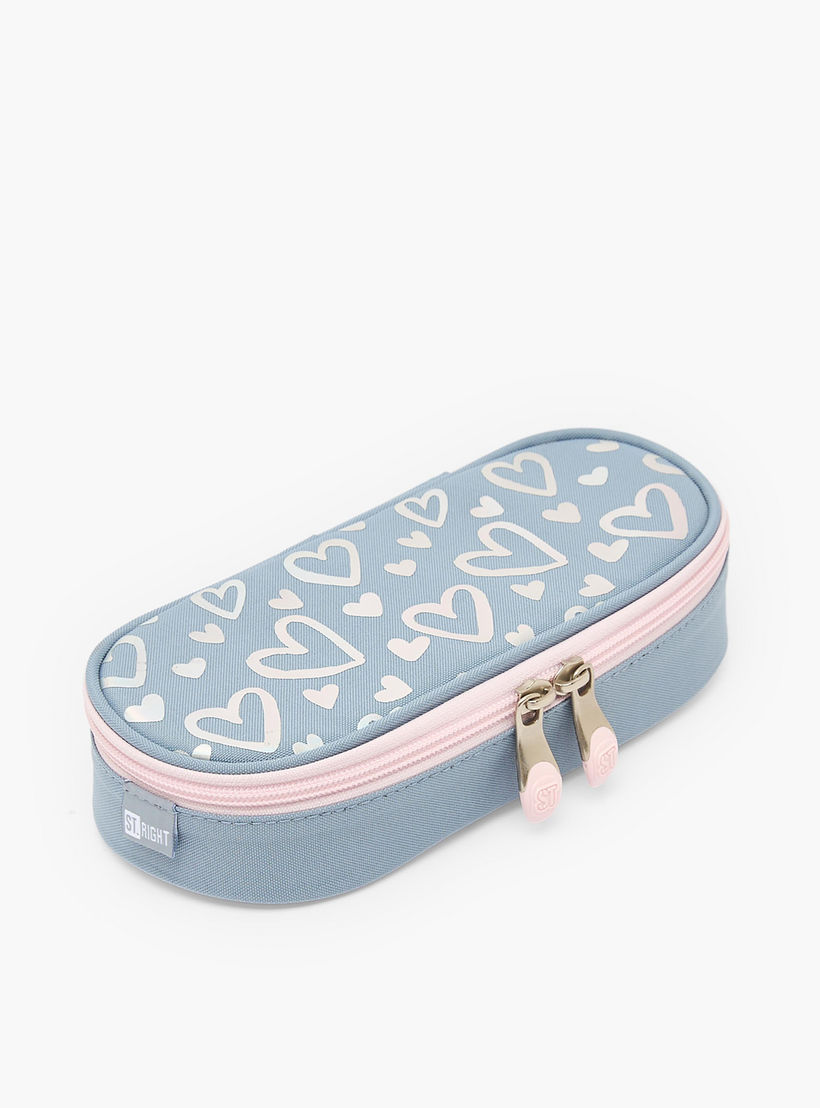 St.Right Heart Print Pencil Case with Zip Closure-school-stationery-pencilcases-image-3